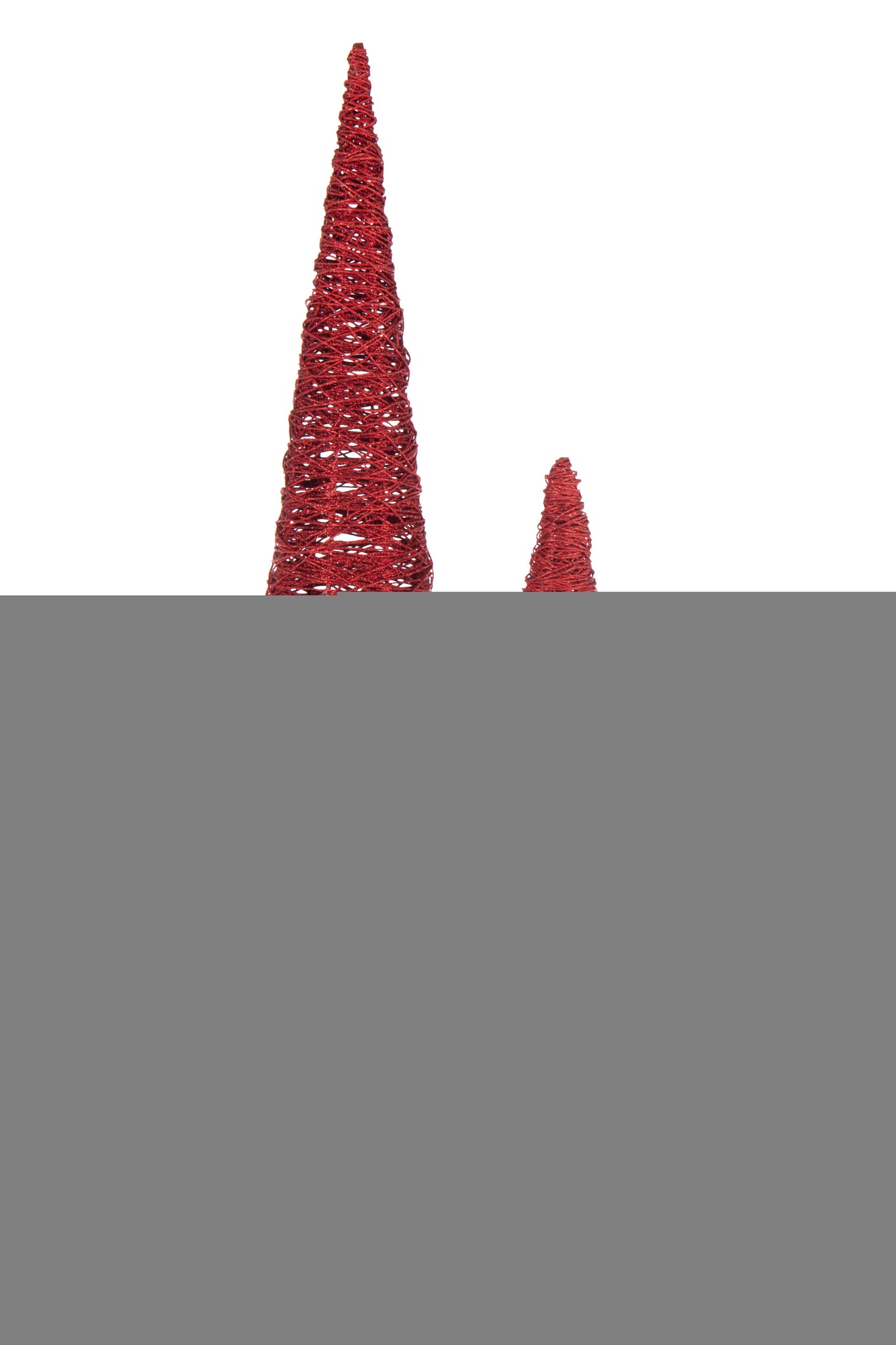 Kerstboom op metalen/papieren basis Kerst Rood Groot