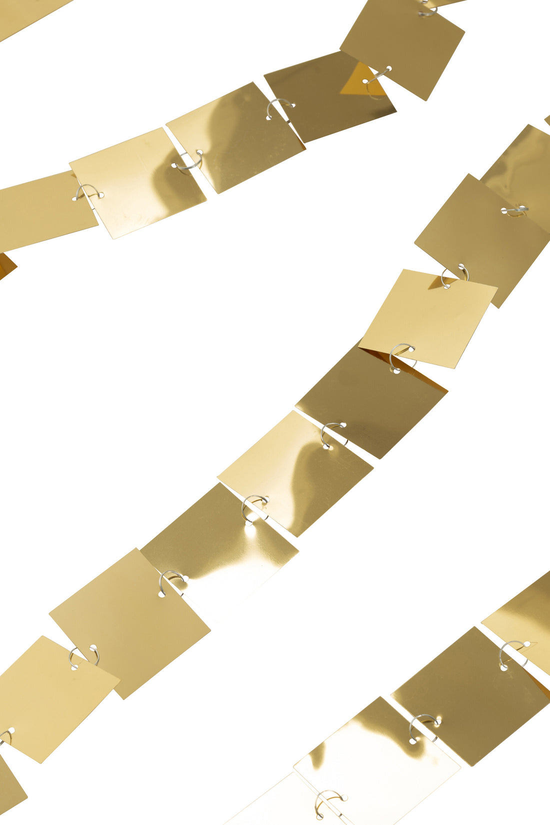 Guirlande Vierkant Pvc Goudkleurig