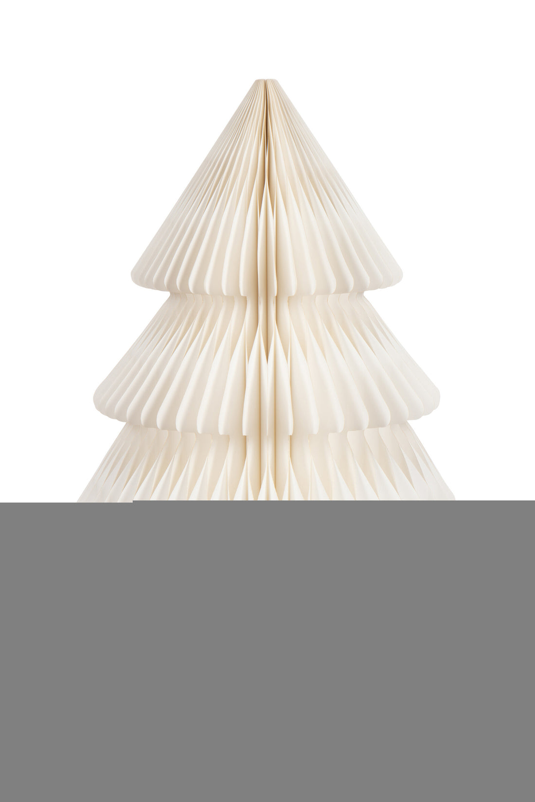 Kerstboom Opvouwbaar Papier Gebroken Wit Groot