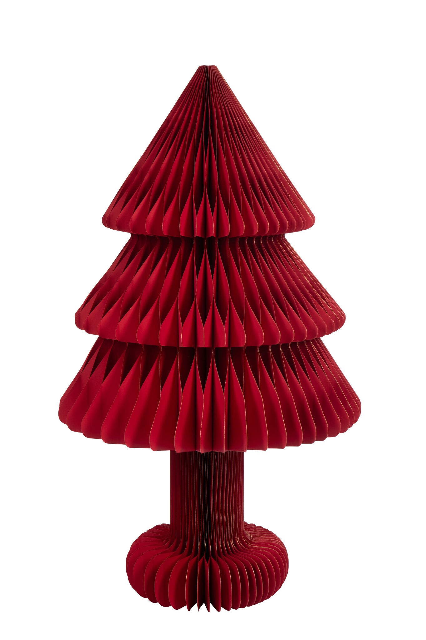 Kerstboom Opvouwbaar Papier Kerst Rood Groot