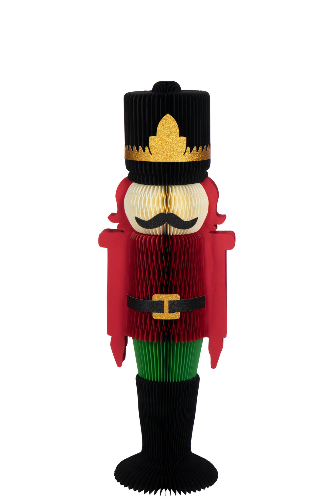 Notenkraker Opvouwbaar Papier Kerst Rood/Donkergroen