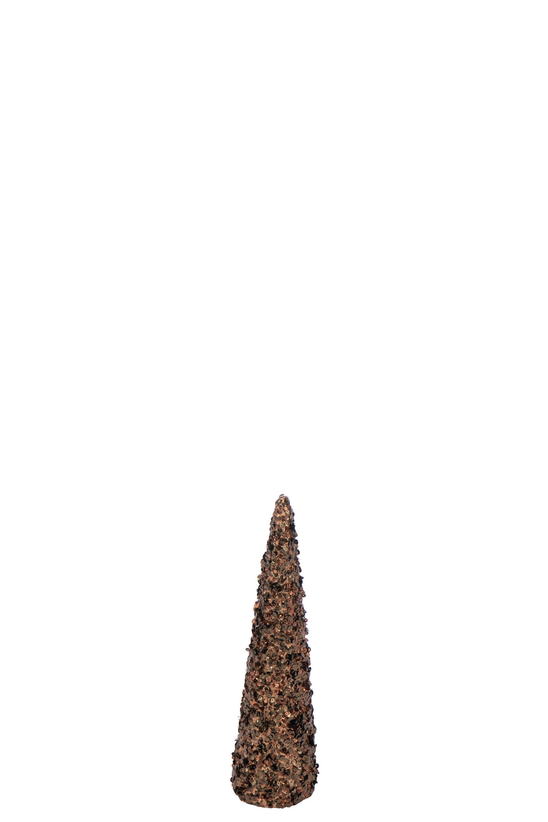 Kegel Pailletten Schuim Donkerbruin Klein