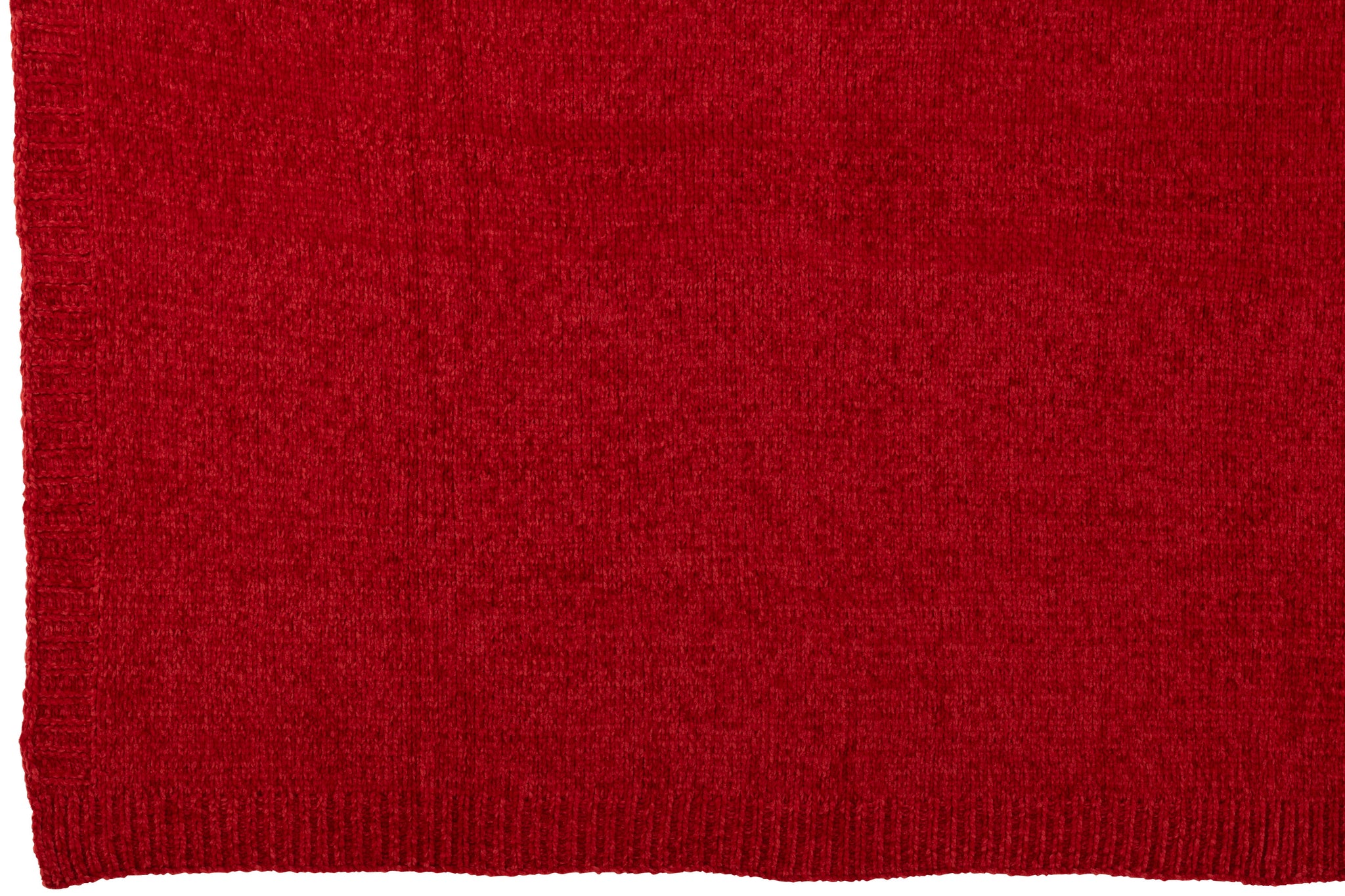 Deken Chenille Polyester Kerst Rood