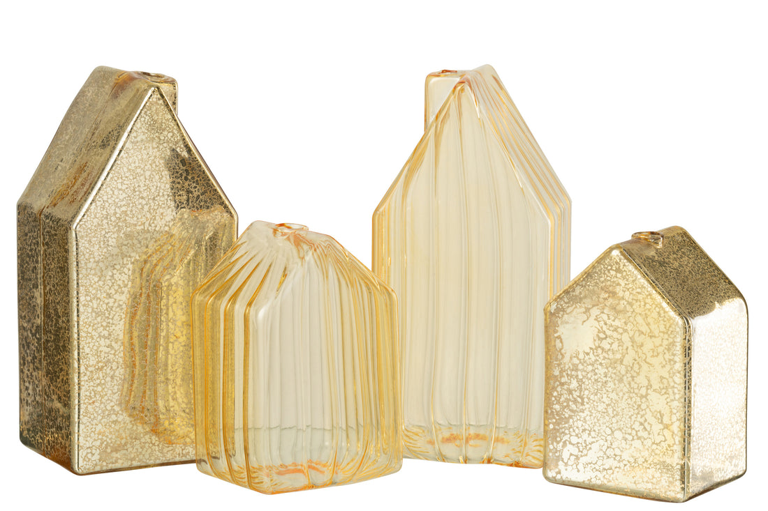 Huisglas Goudkleurig Groot Assortiment Van 2