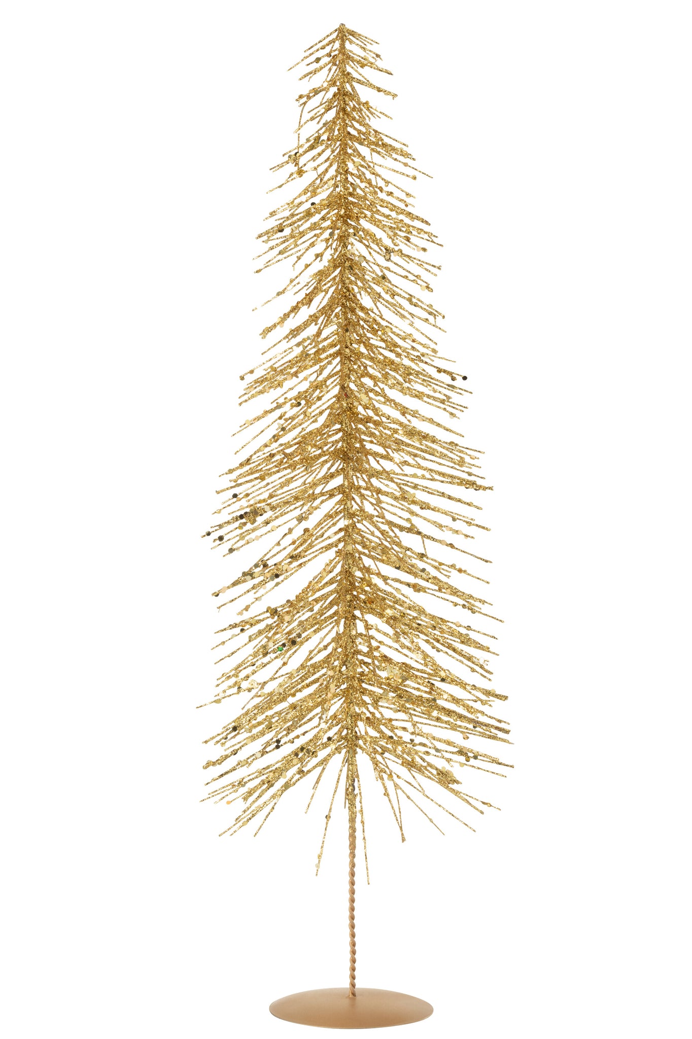 Kerstboom Glitters Plastic Goudkleurig Groot