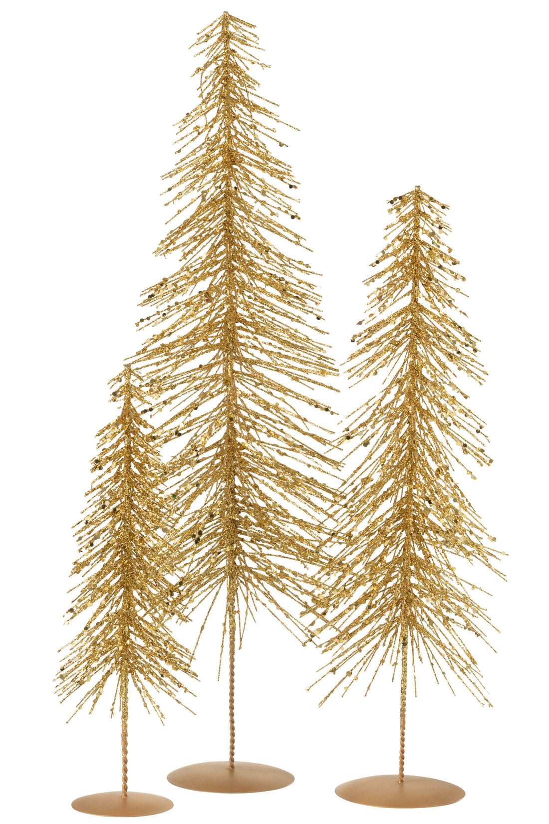 Kerstboom Glitters Plastic Goudkleurig Groot