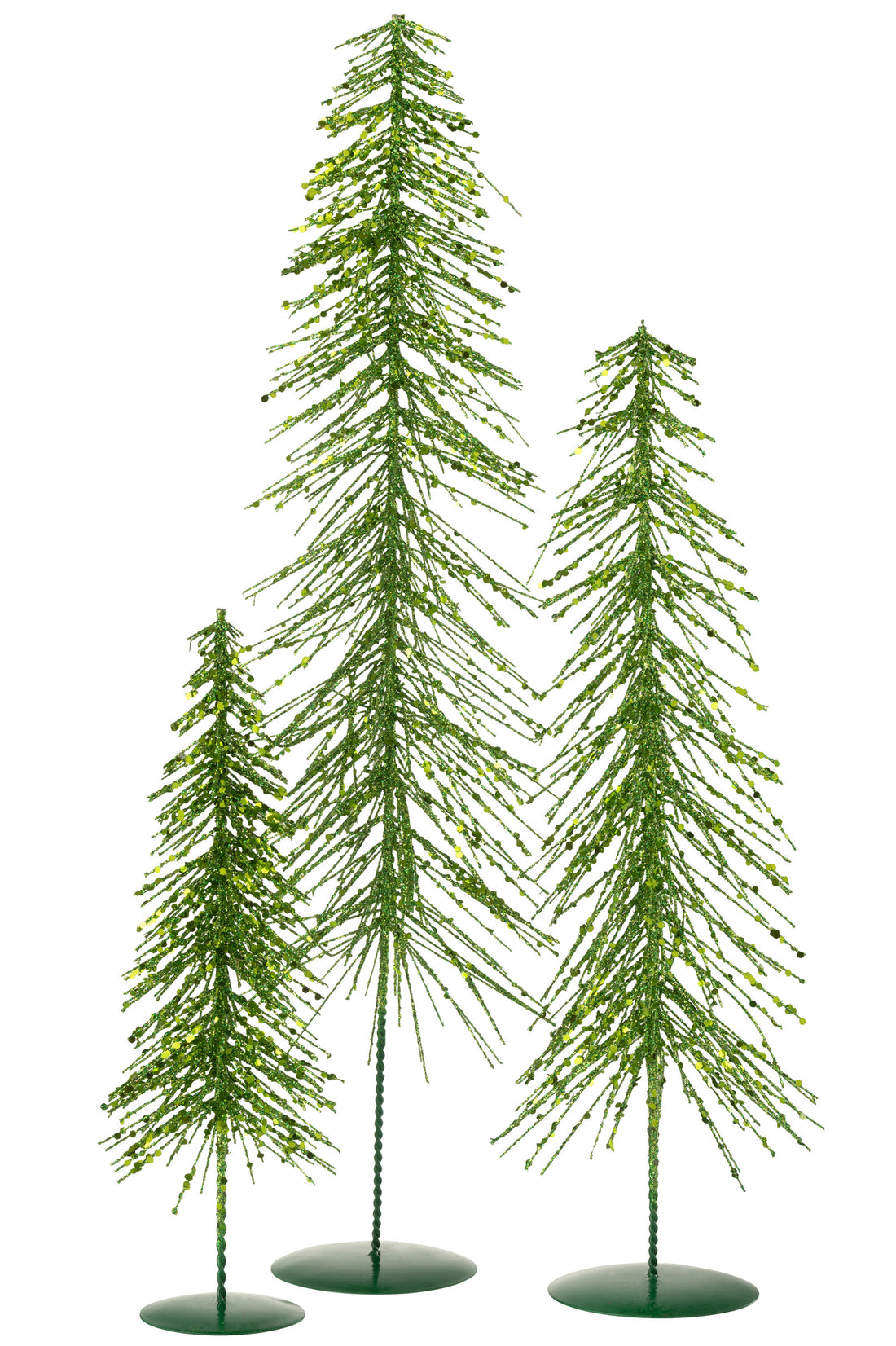 Kerstboom Glitters Plastic Donkergroen Groot