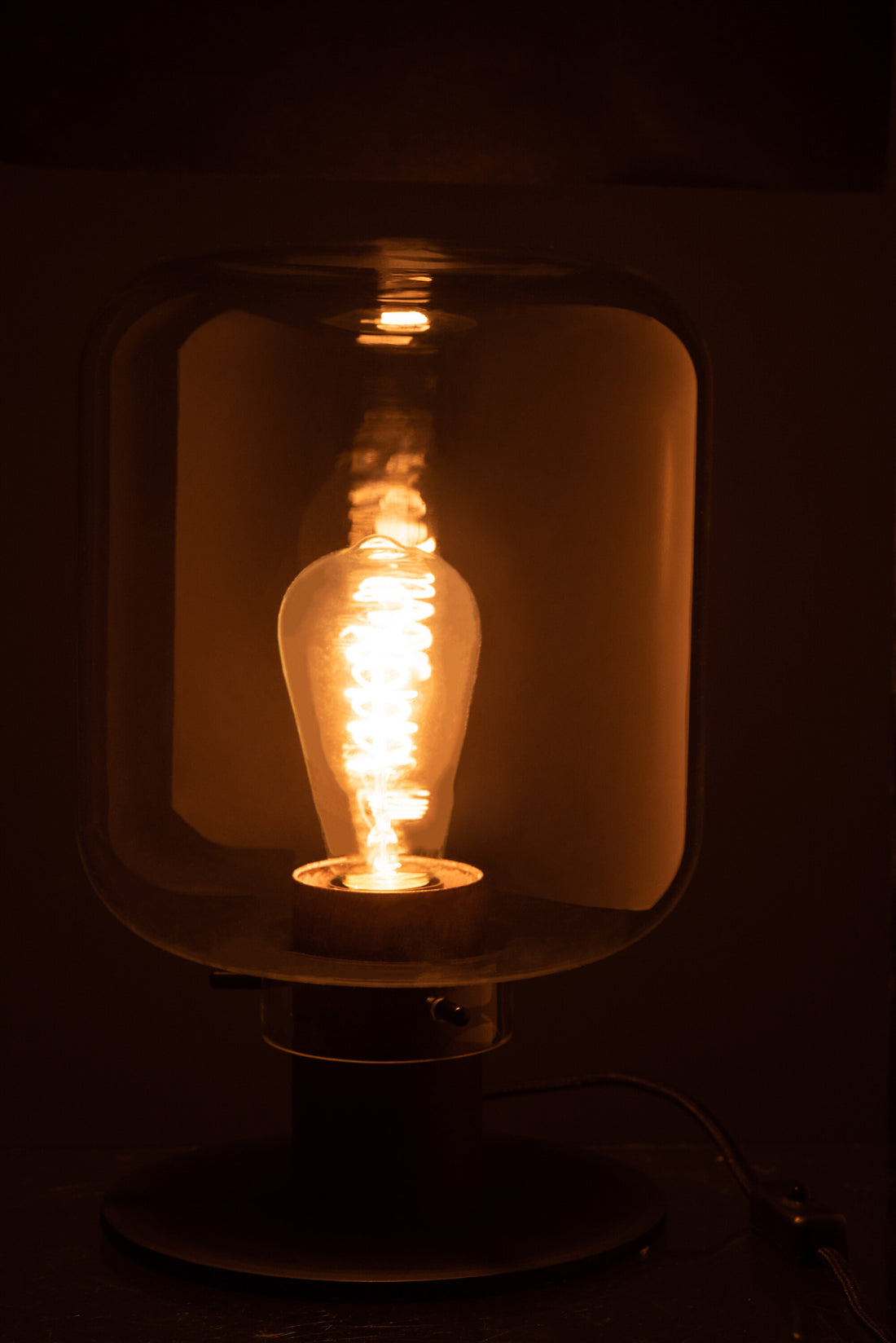 J-Line Lantaarn Paal Outdoor Gietijzer Zwart