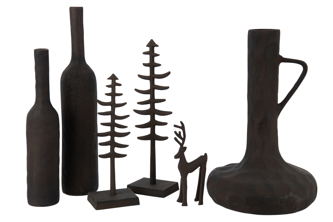 Kerstboom Aluminium Donkerbruin Groot