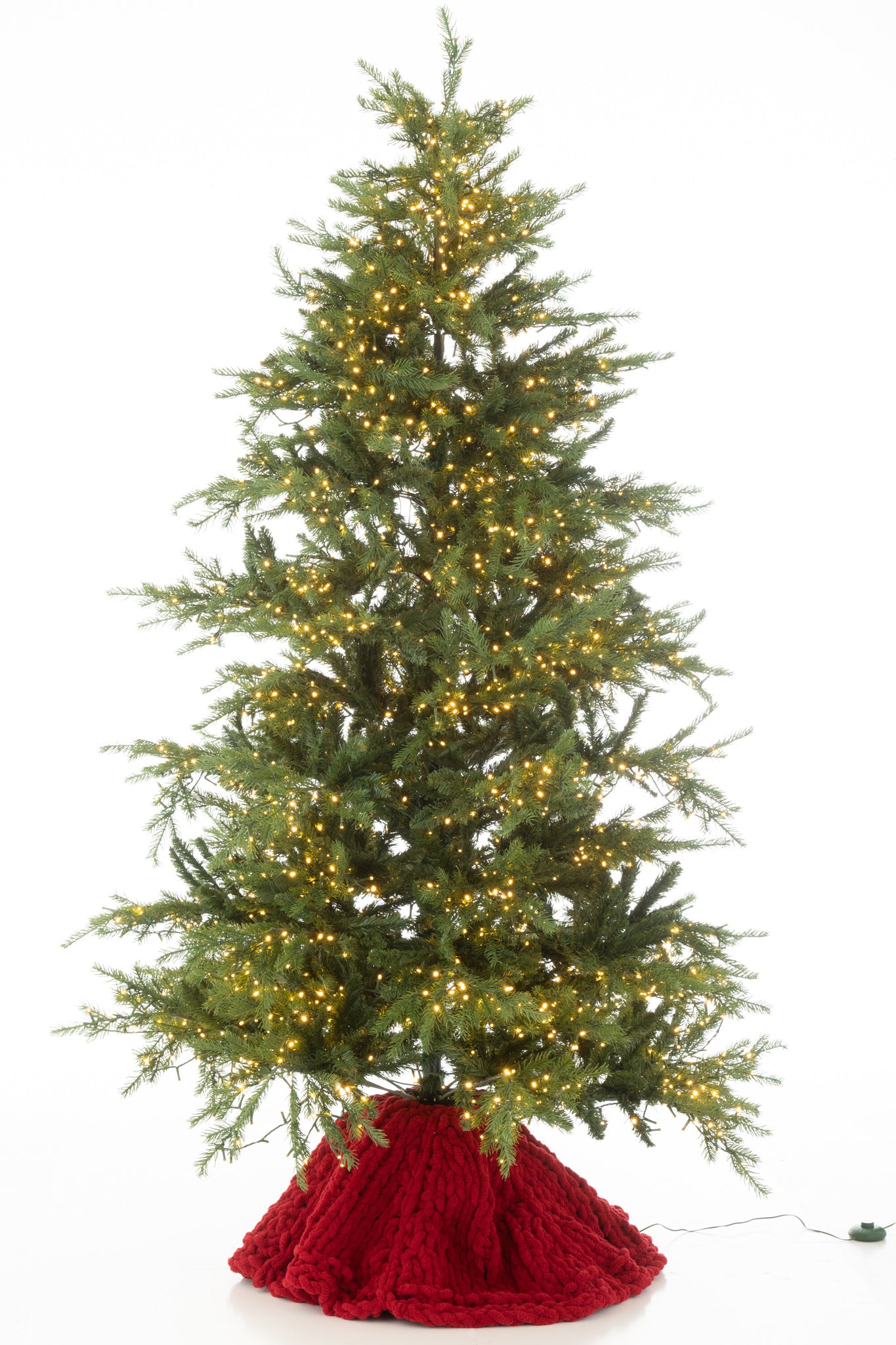 Kerstboomrok Gebreid Polyester Kerst Rood