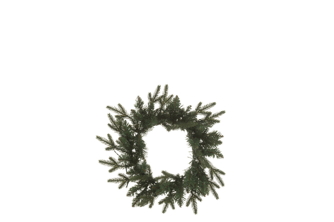 Krans 20 Led Kunstmatig Rond Donkergroen Klein