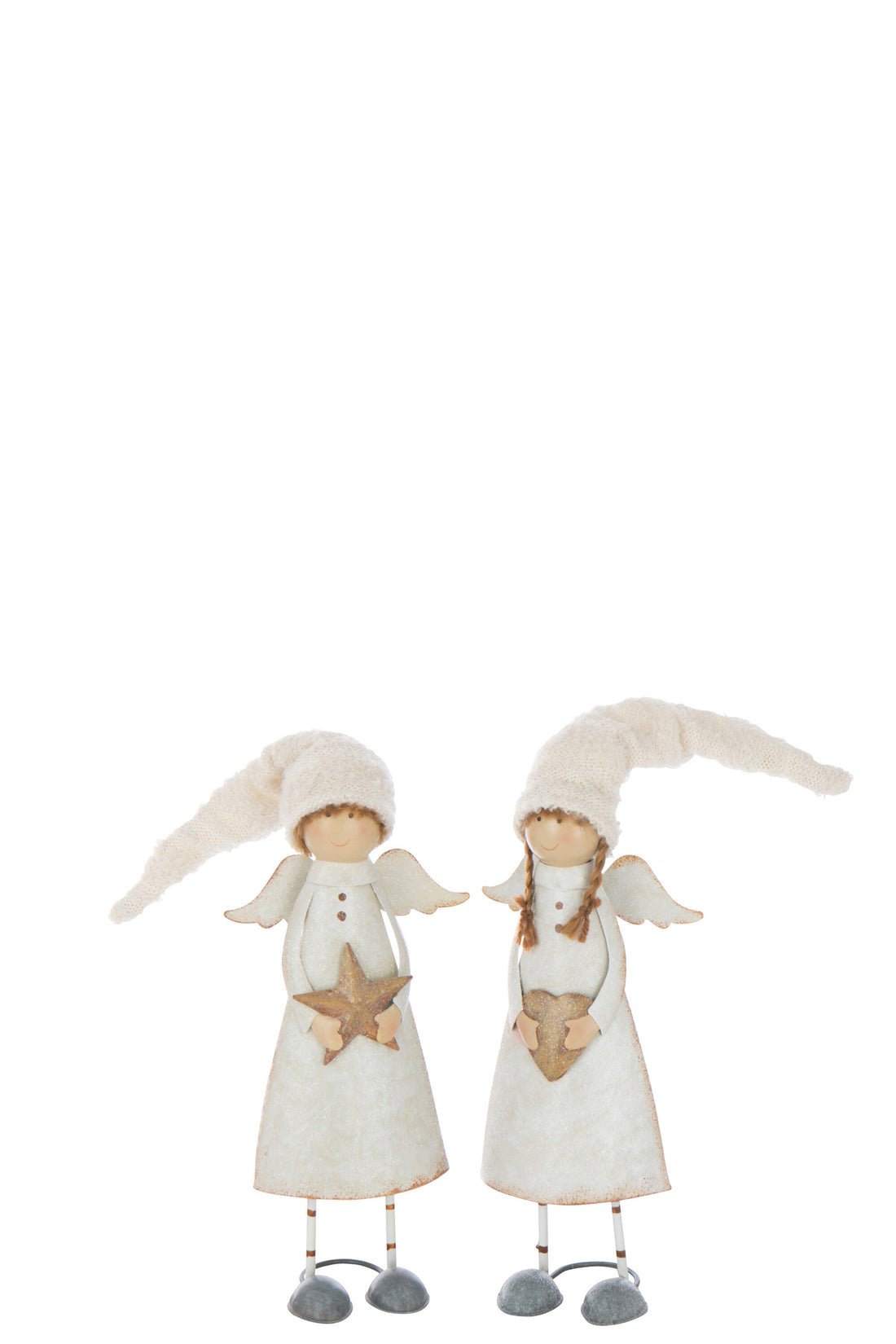 Engel Hart + Ster Metaal Off-White Medium Assortiment Van 2