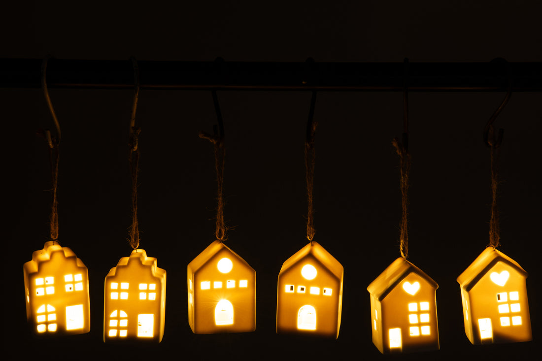 Hanger Led Huis Klei Wit Assortiment Van 6