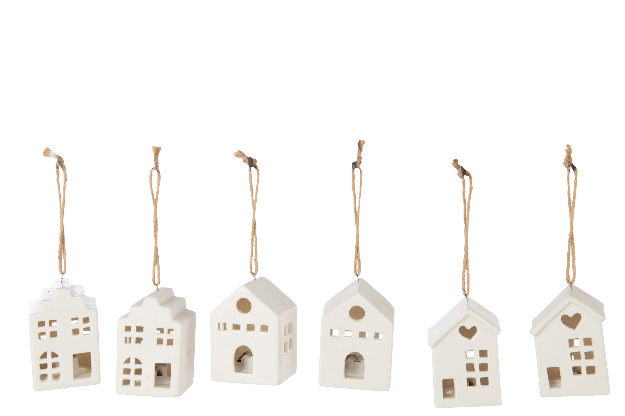 Hanger Led Huis Klei Wit Assortiment Van 6