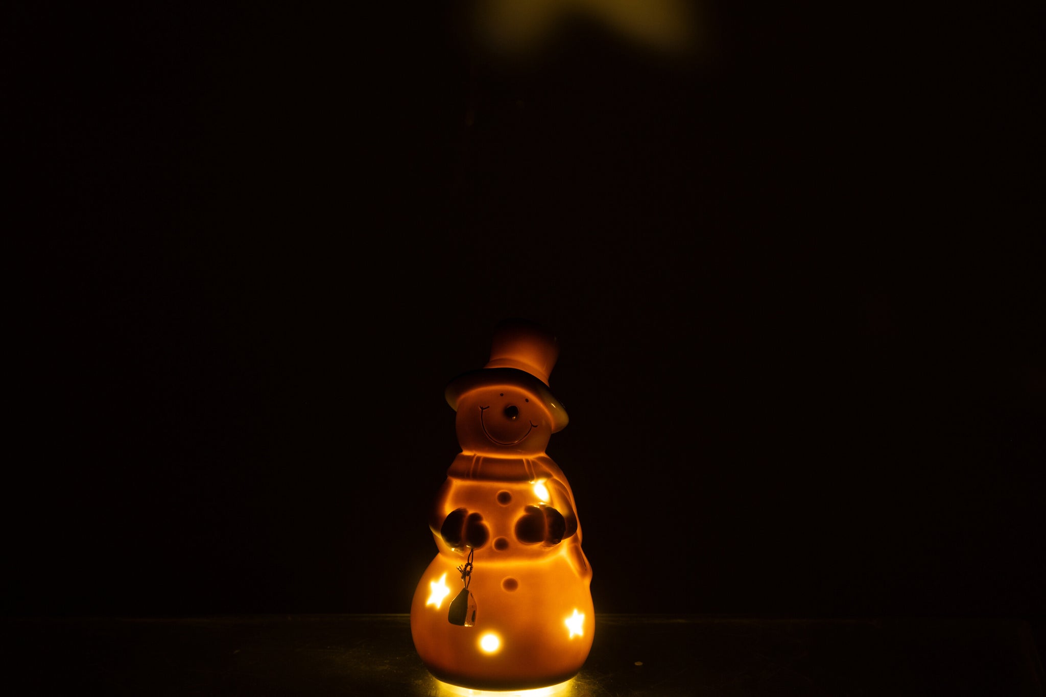 Sneeuwpop Led Porselein Ecru Klein