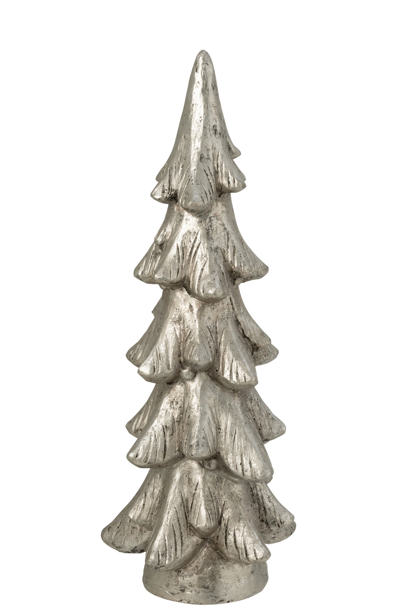 Kerstboom op voet magnesium zilverkleurig groot