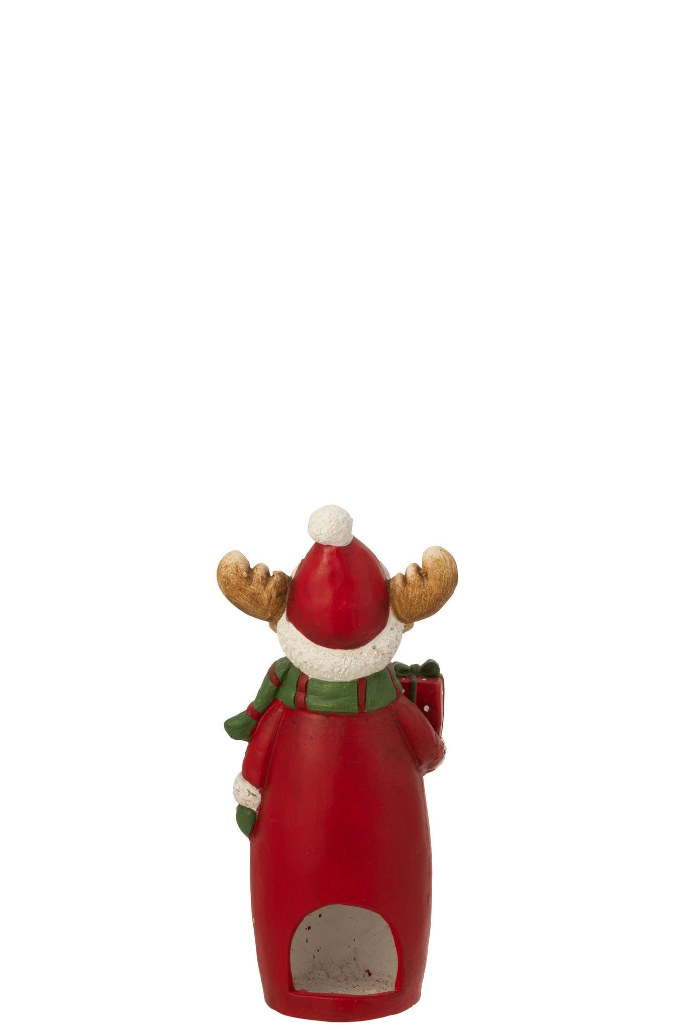 Theelichthouder Rendier Sjaal + Hoed Magnesium Multicolor Klein