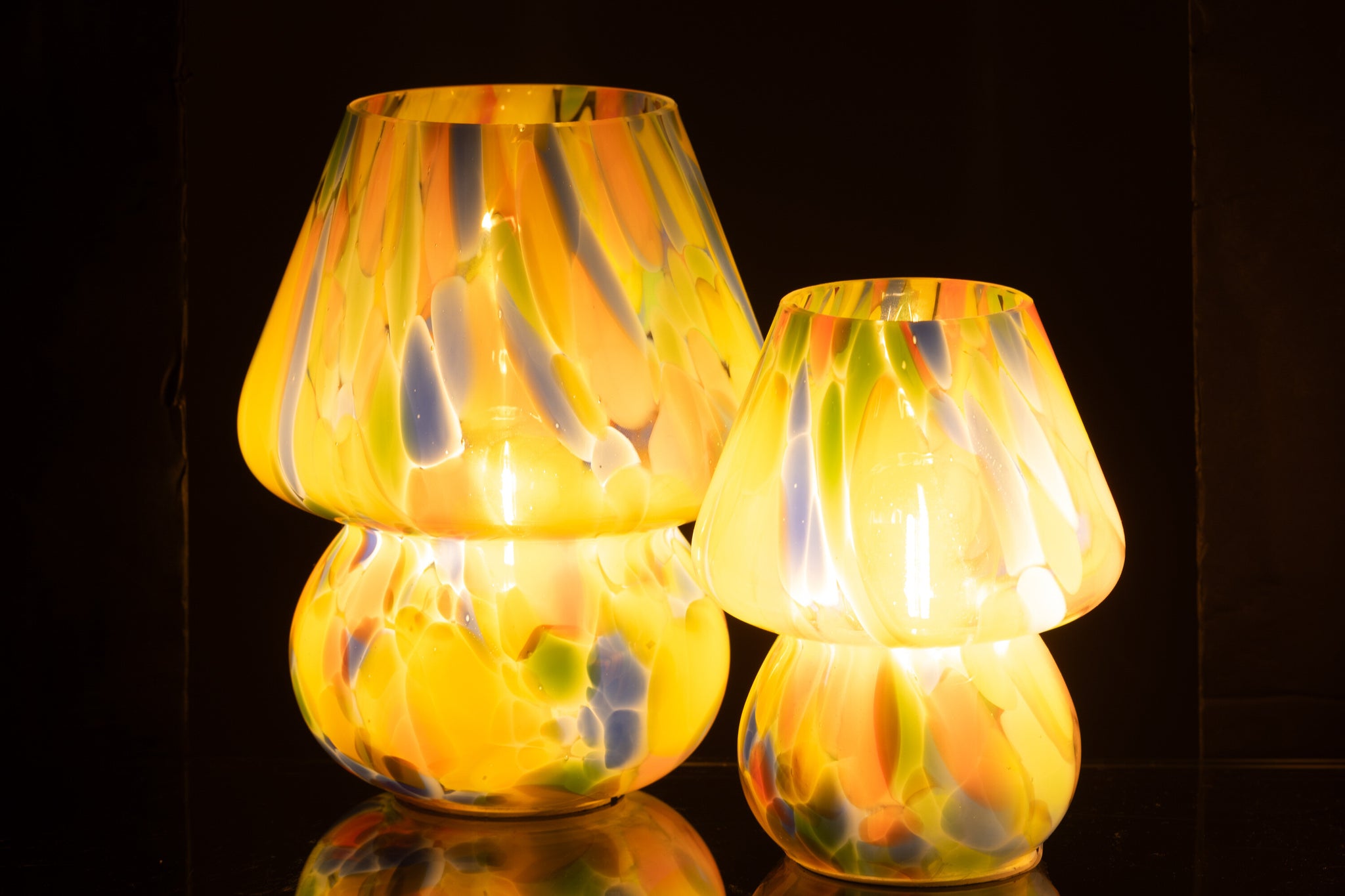 Tafellamp Regenboog Glas Mix Groot