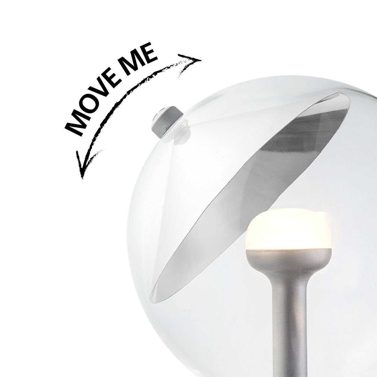 dimbare LED lamp Cone zilver G120 E27 5W 400Lm