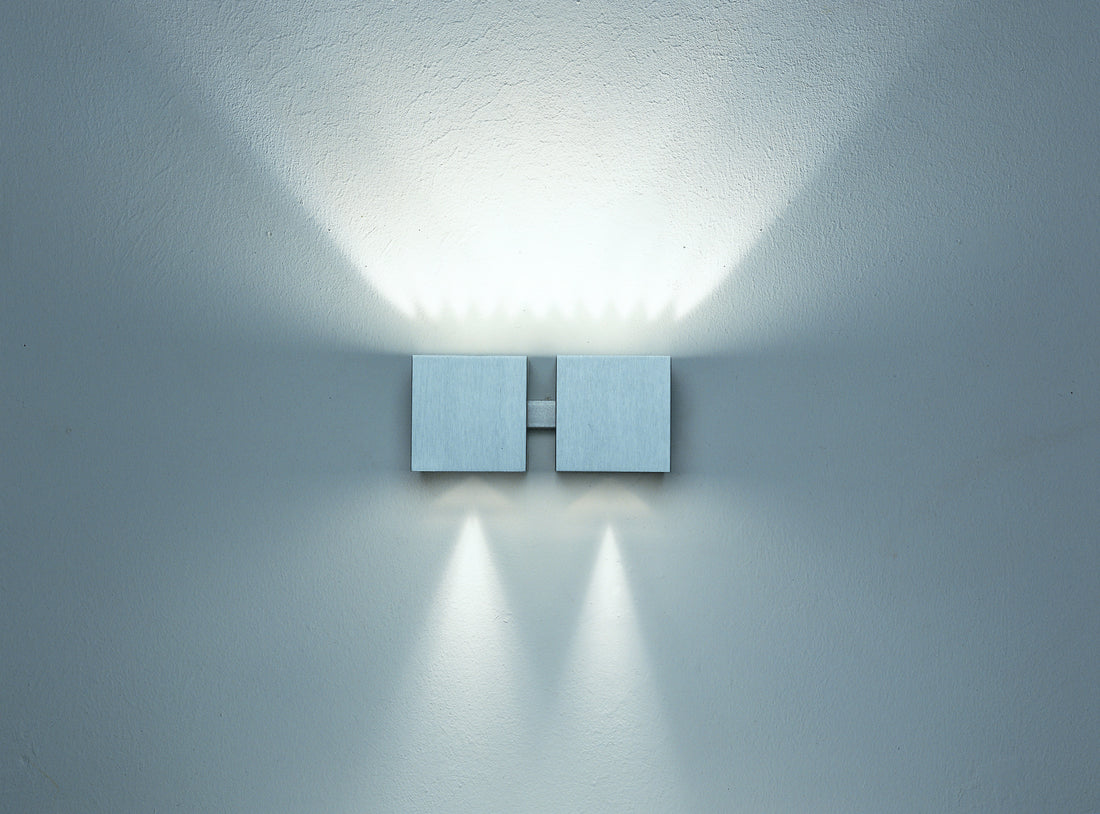 Dau 80 wandlamp 2 x G9 geborsteld aluminium