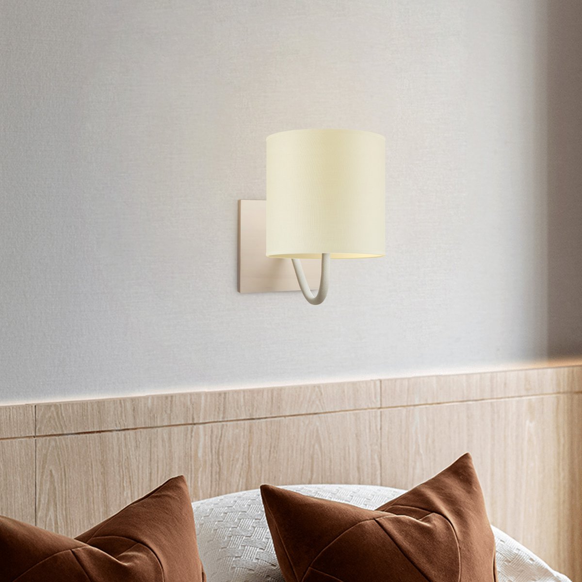 Wandlamp - Beach E27 Lampenkap warm wit 16cm