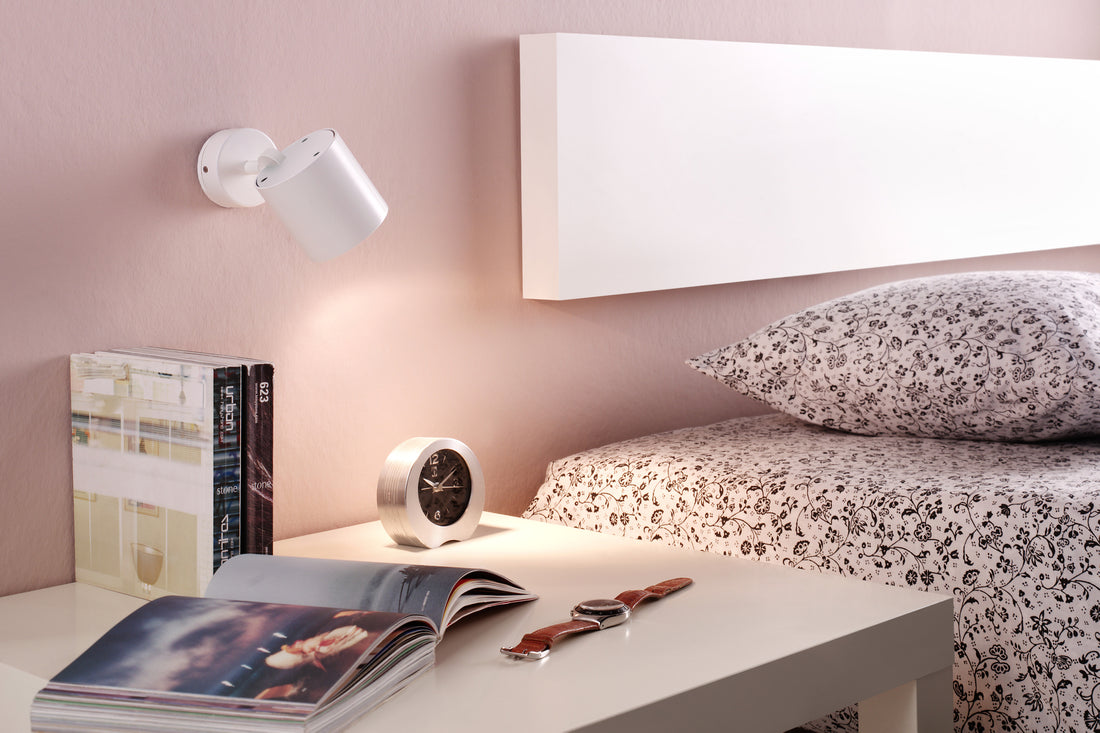 Kronn wand-/plafondlamp GU10 gestructureerd wit