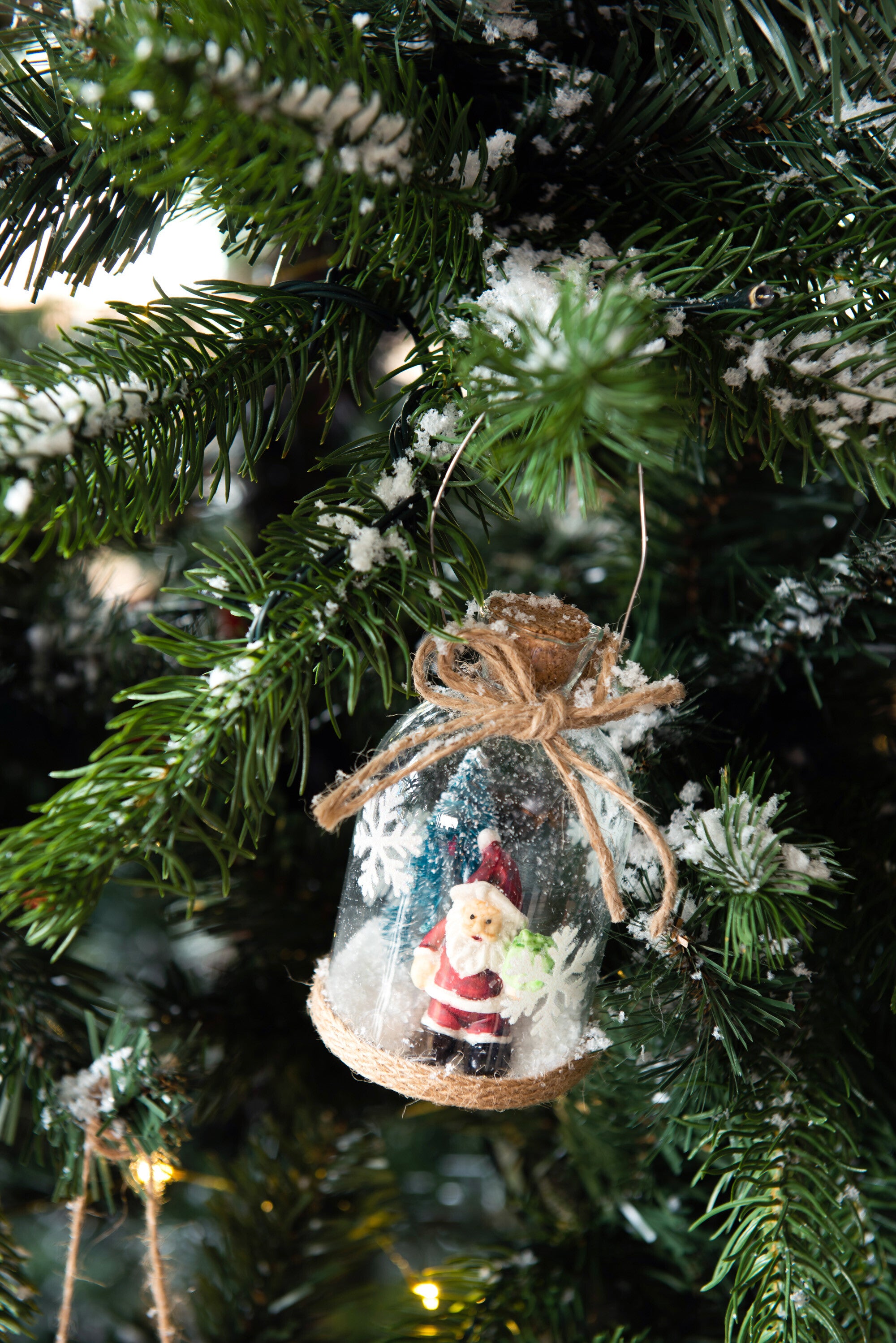 Kersthanger - glas - transparant - 3x