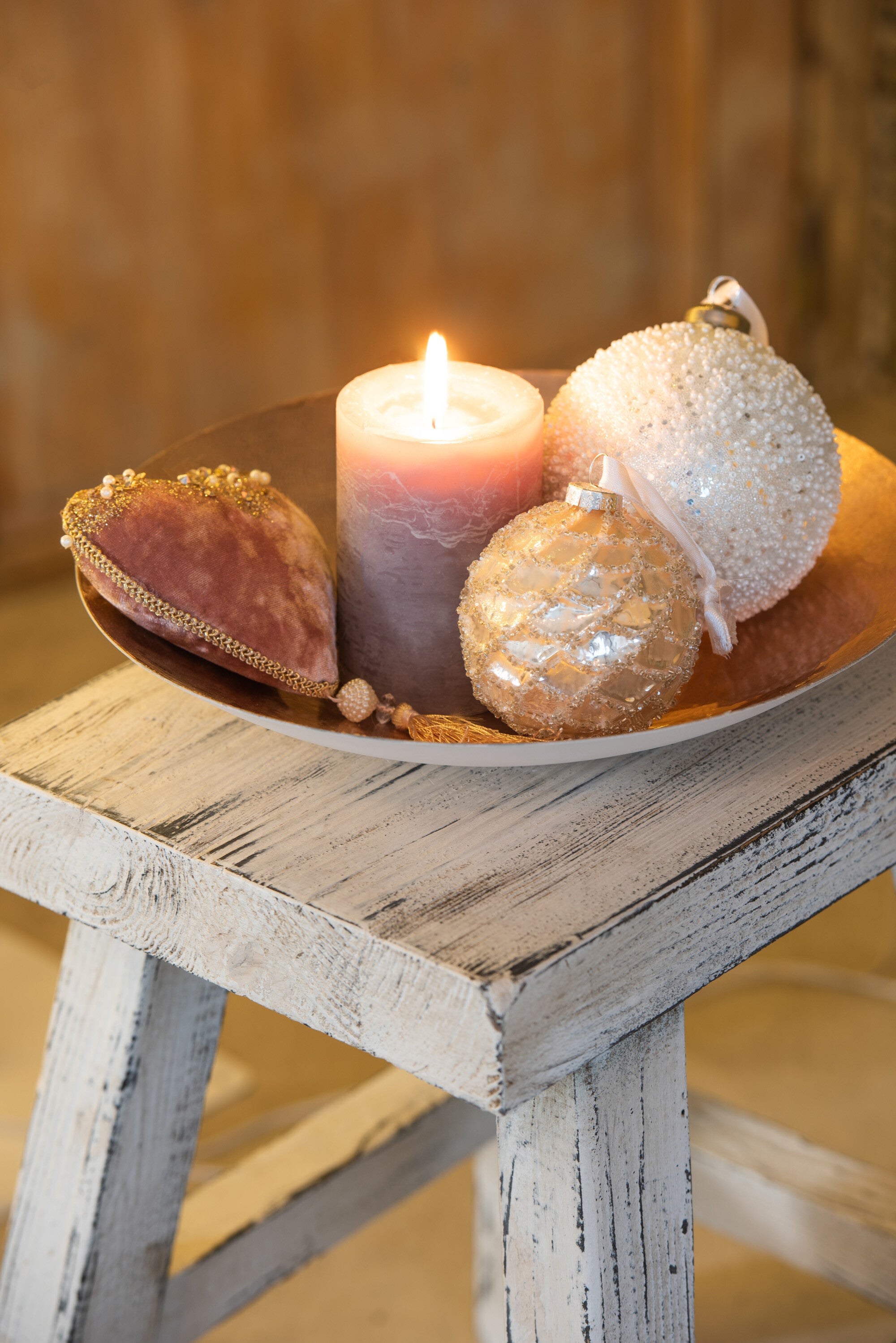 Kersthanger - glas - transparant - 3x