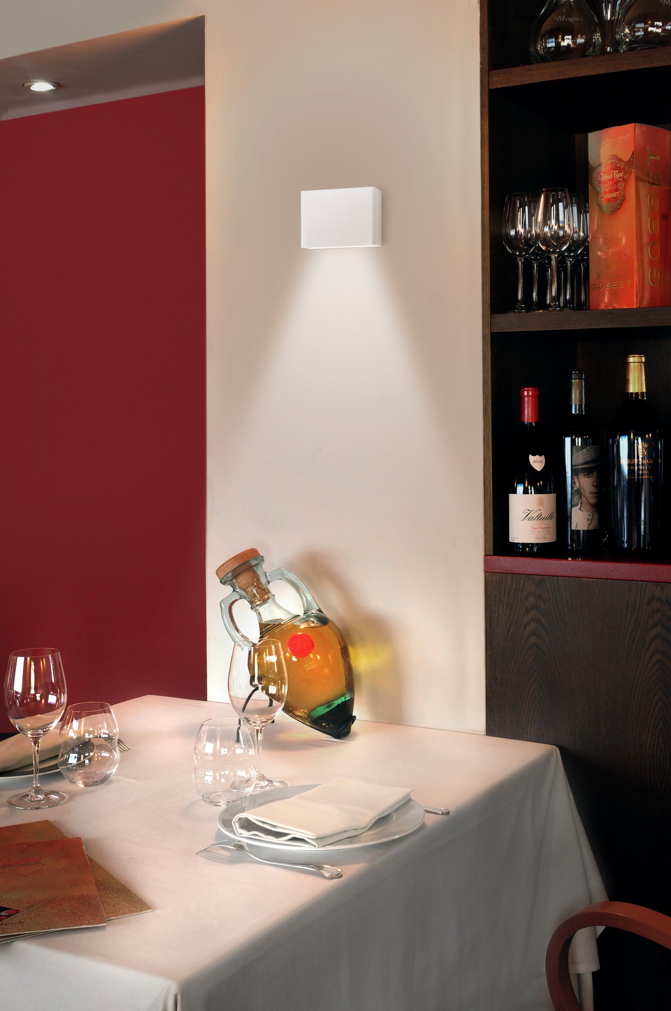 O-tel wandlamp LED PCB gestructureerd wit