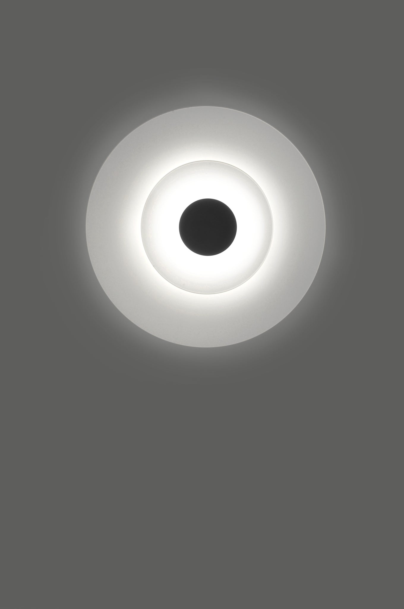 Halos wandlamp 36 cm LED DOB, gestructureerd zwart