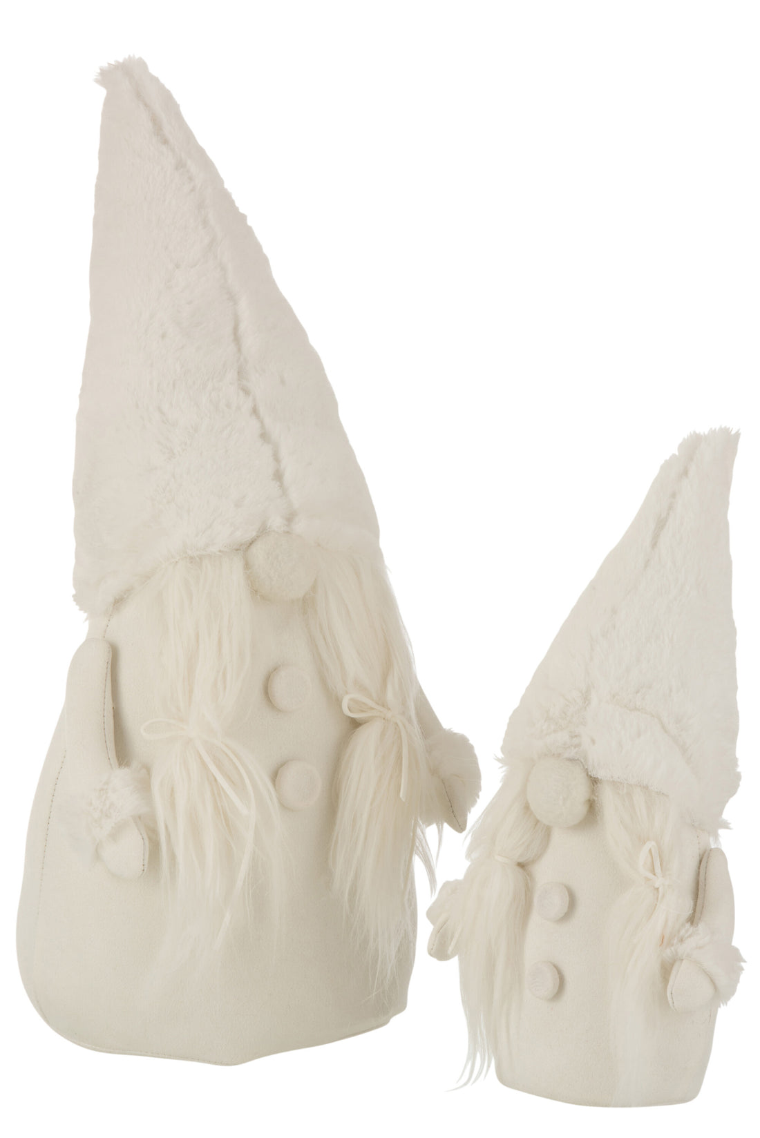 J-Line Kersthanger - textiel - beige - large