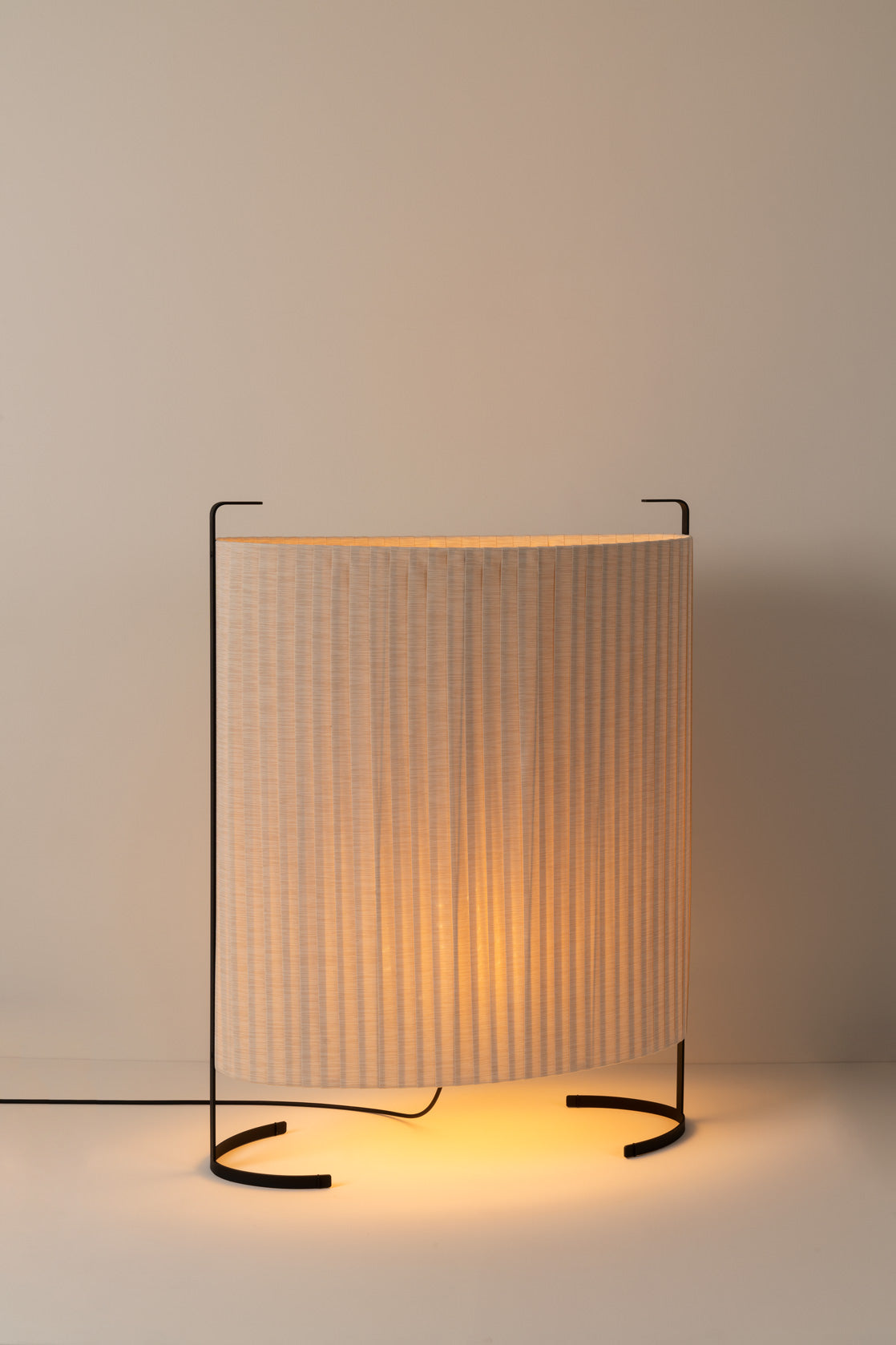 Amid vloerlamp E27 Ø80 H. 106 cm gestructureerd zwart