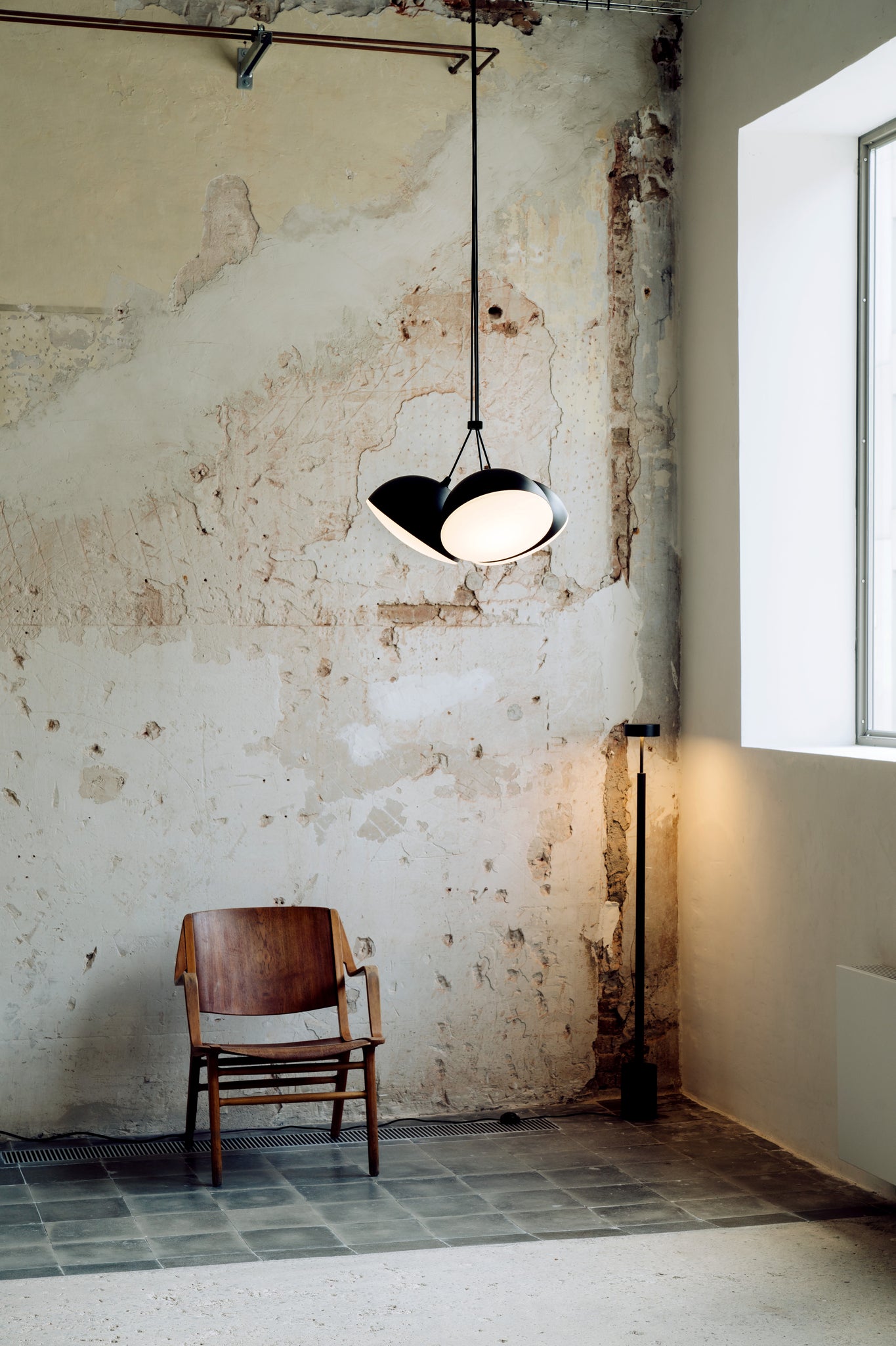 Nod hanglamp zwart met structuur
