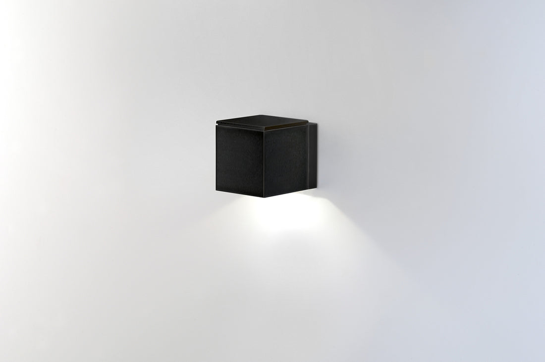 Dau 50 Wandlamp LED DOB Geborsteld zwart aluminium