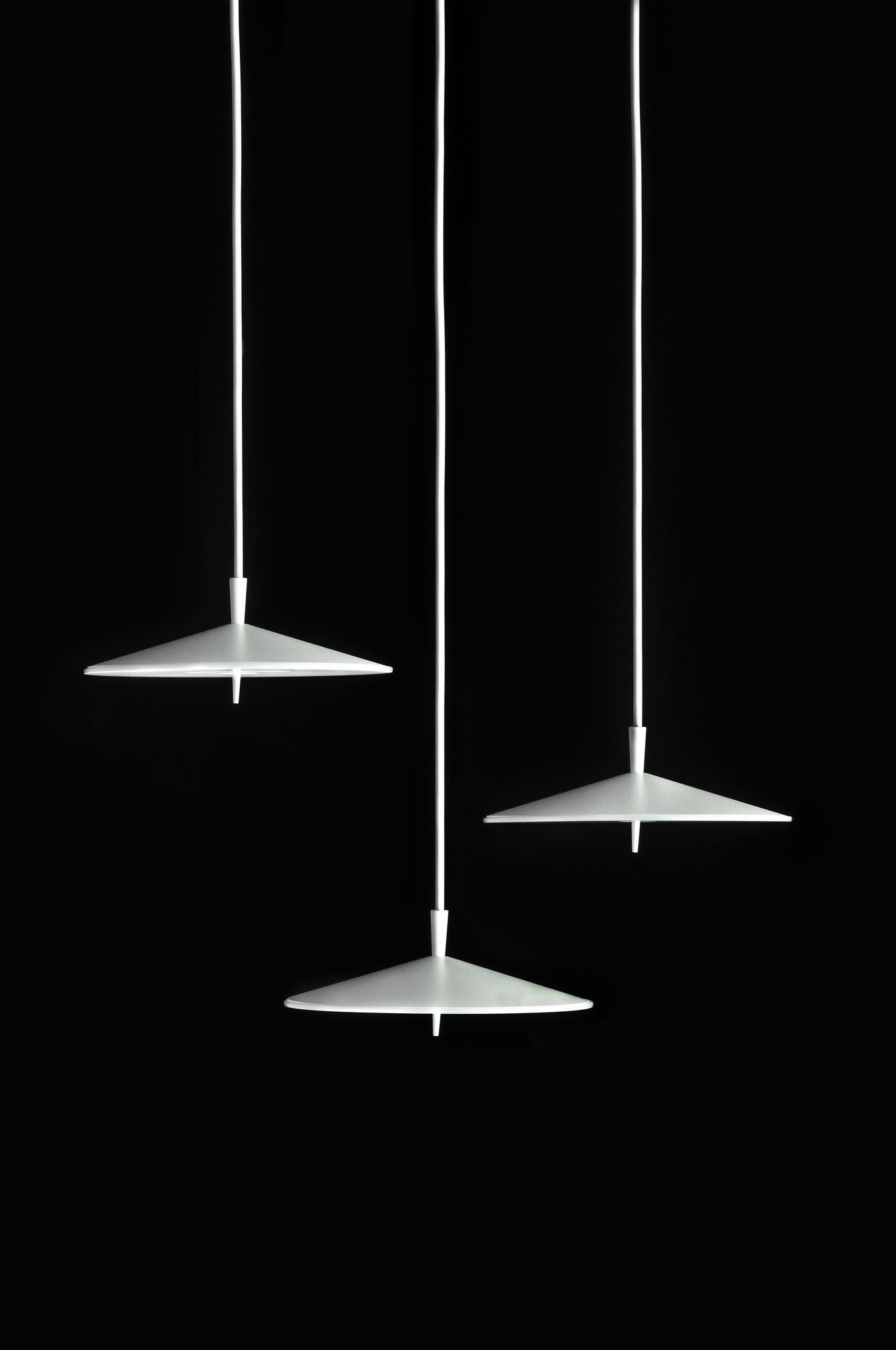 Pla hanglamp 20 LED gestructureerd wit