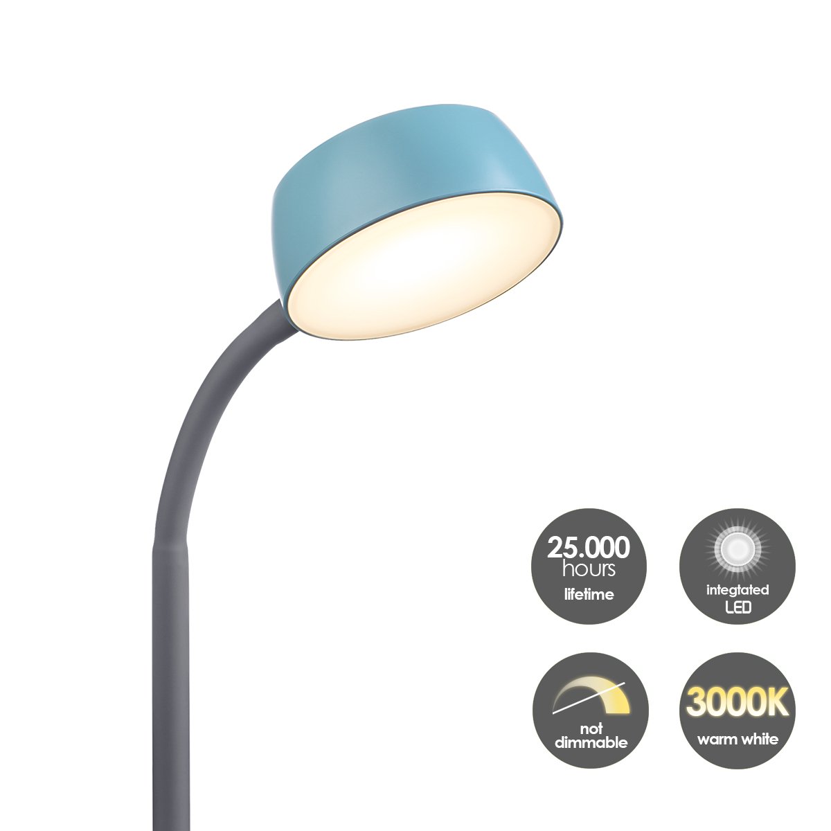 College Led Bureaulamp 5W Blauw