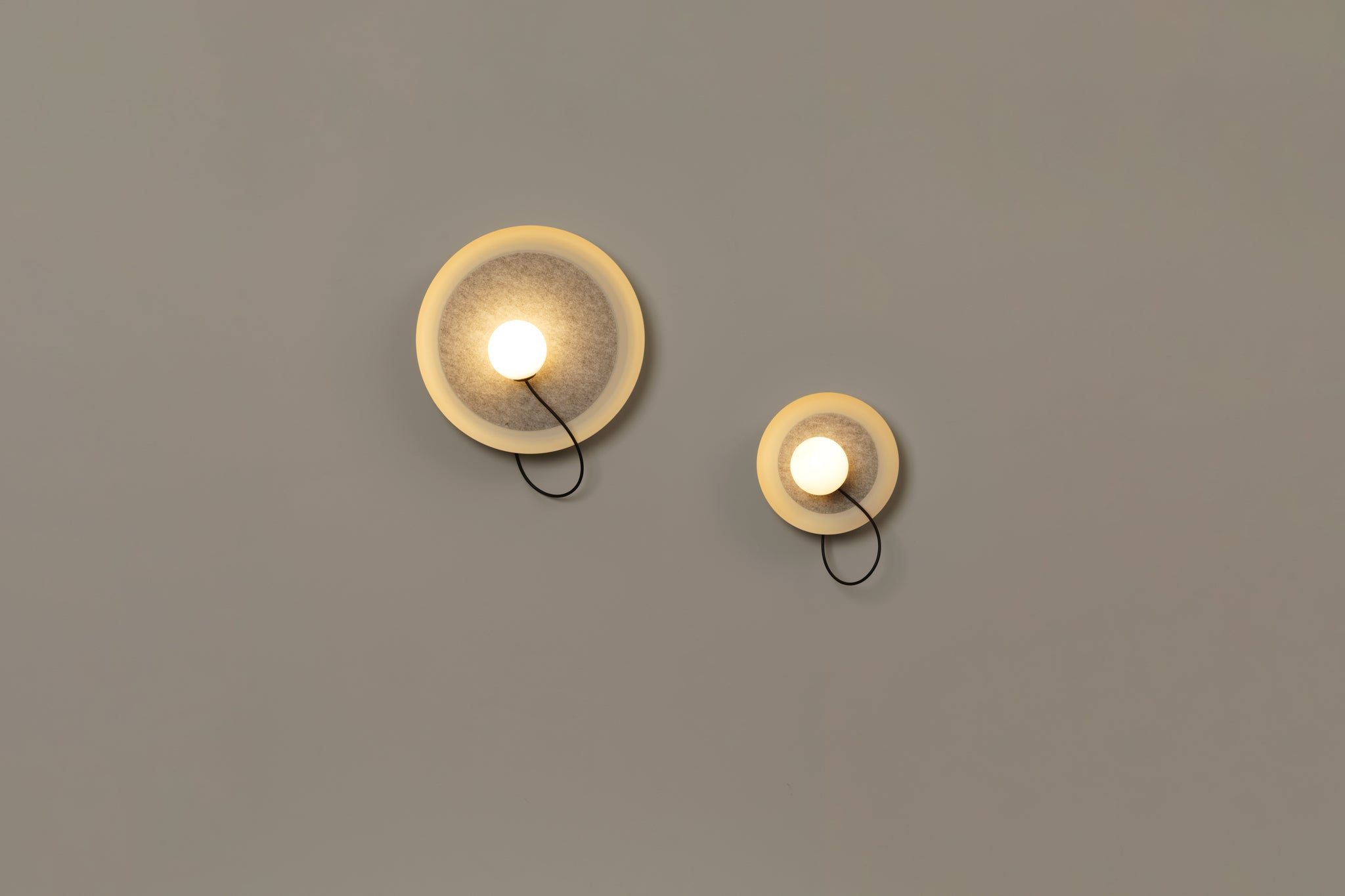 Draadwandlamp @ 24 cm G9 gestructureerd mink