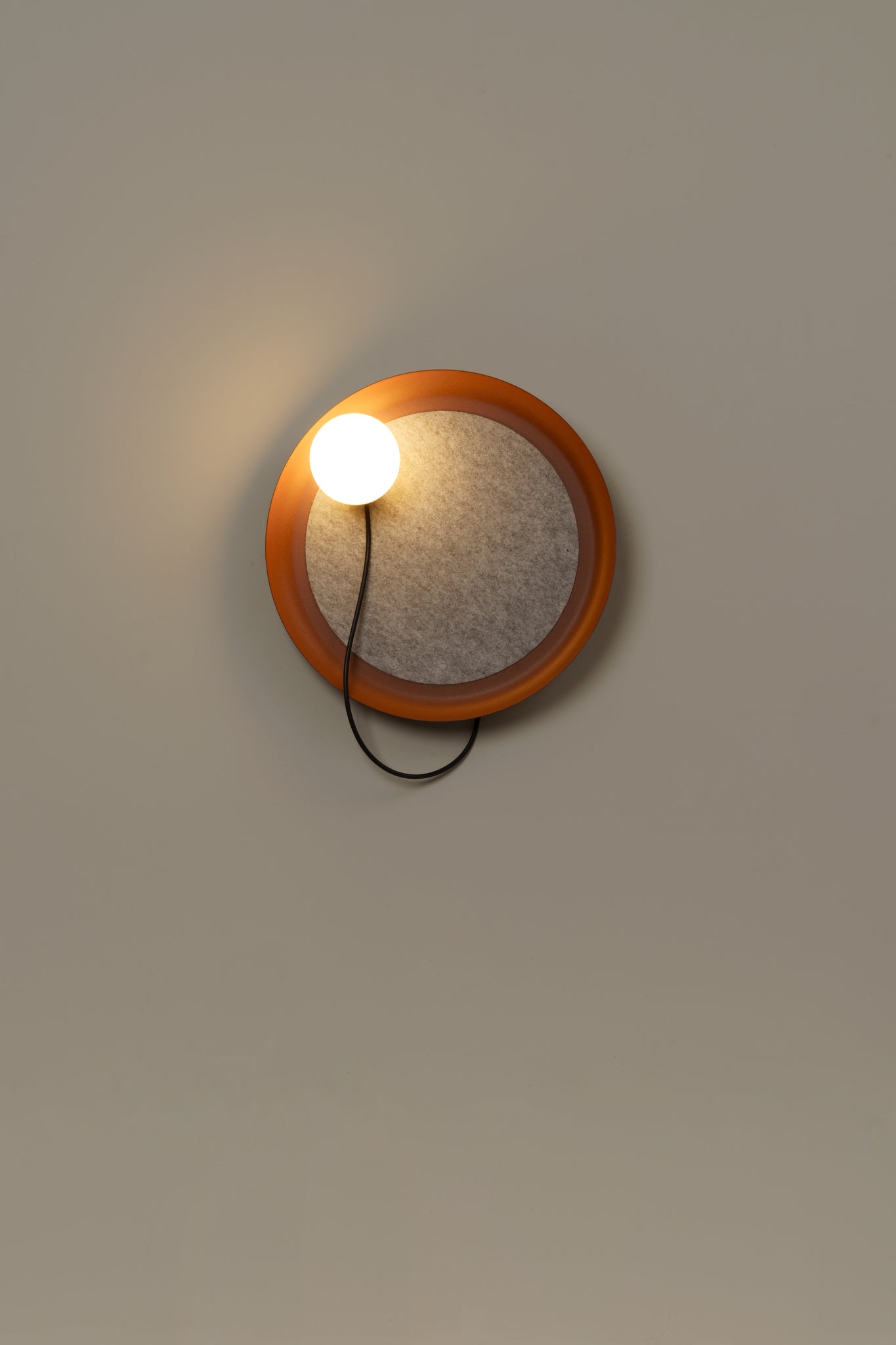 Draadwandlamp @ 38 cm G9 gestructureerd koper