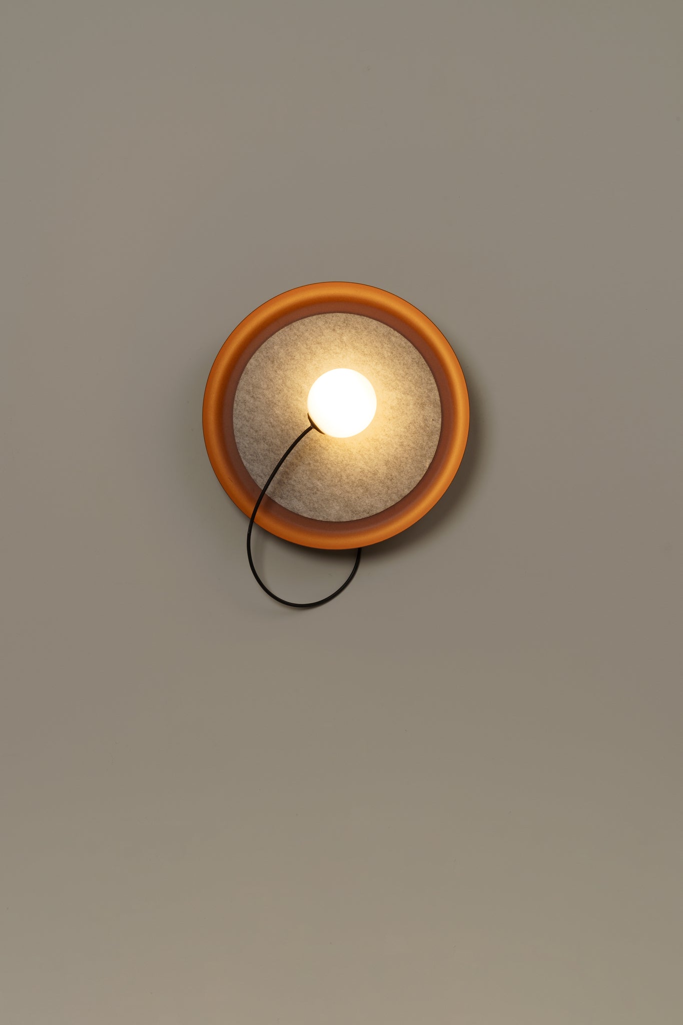 Draadwandlamp @ 38 cm G9 gestructureerd koper