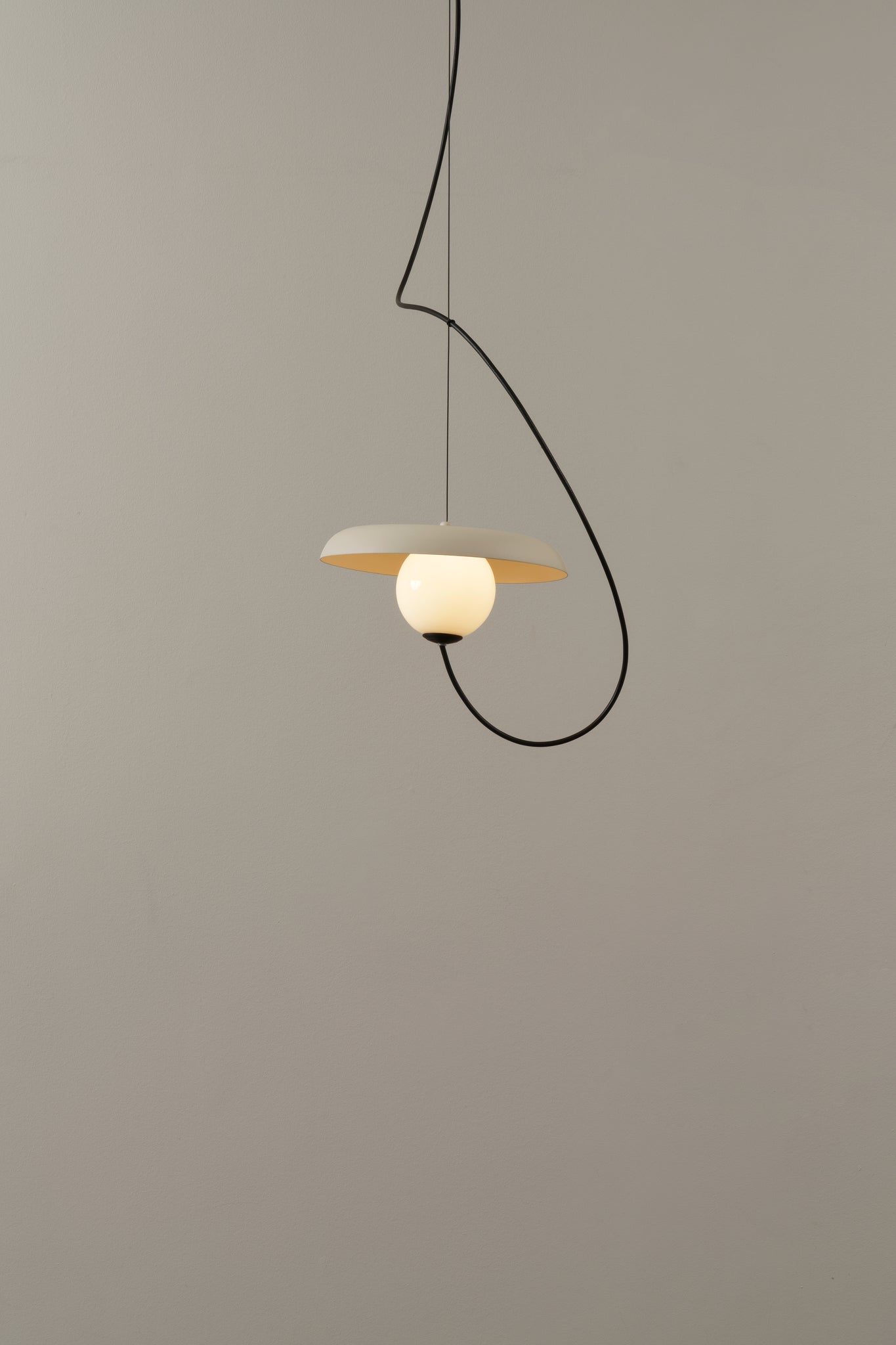 Draadpendel 24 cm, G9, gestructureerd mink