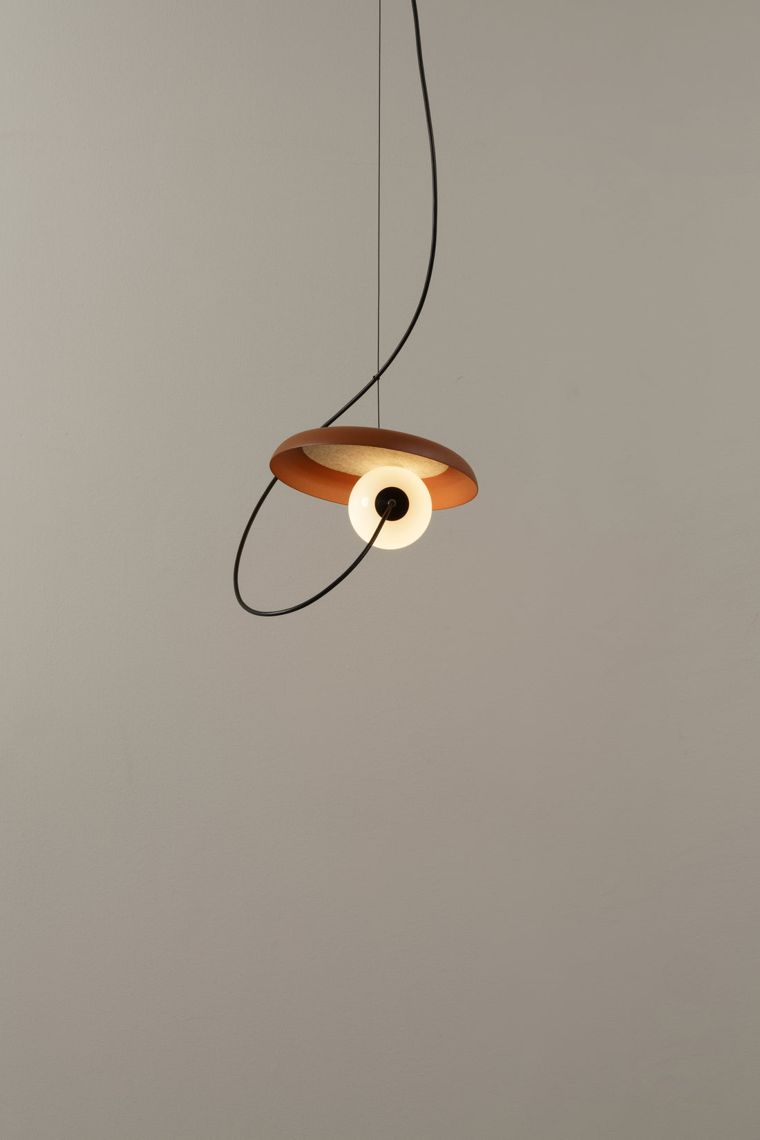 Draadpendel 24 cm, G9, gestructureerd antracietgrijs
