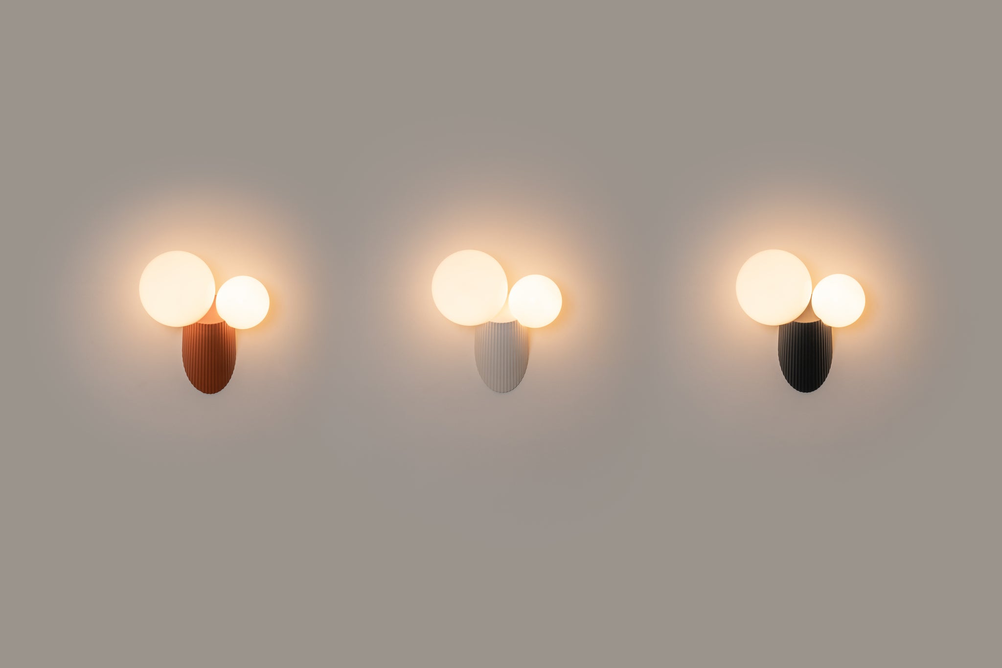 Land wandlamp G9x2 terracotta