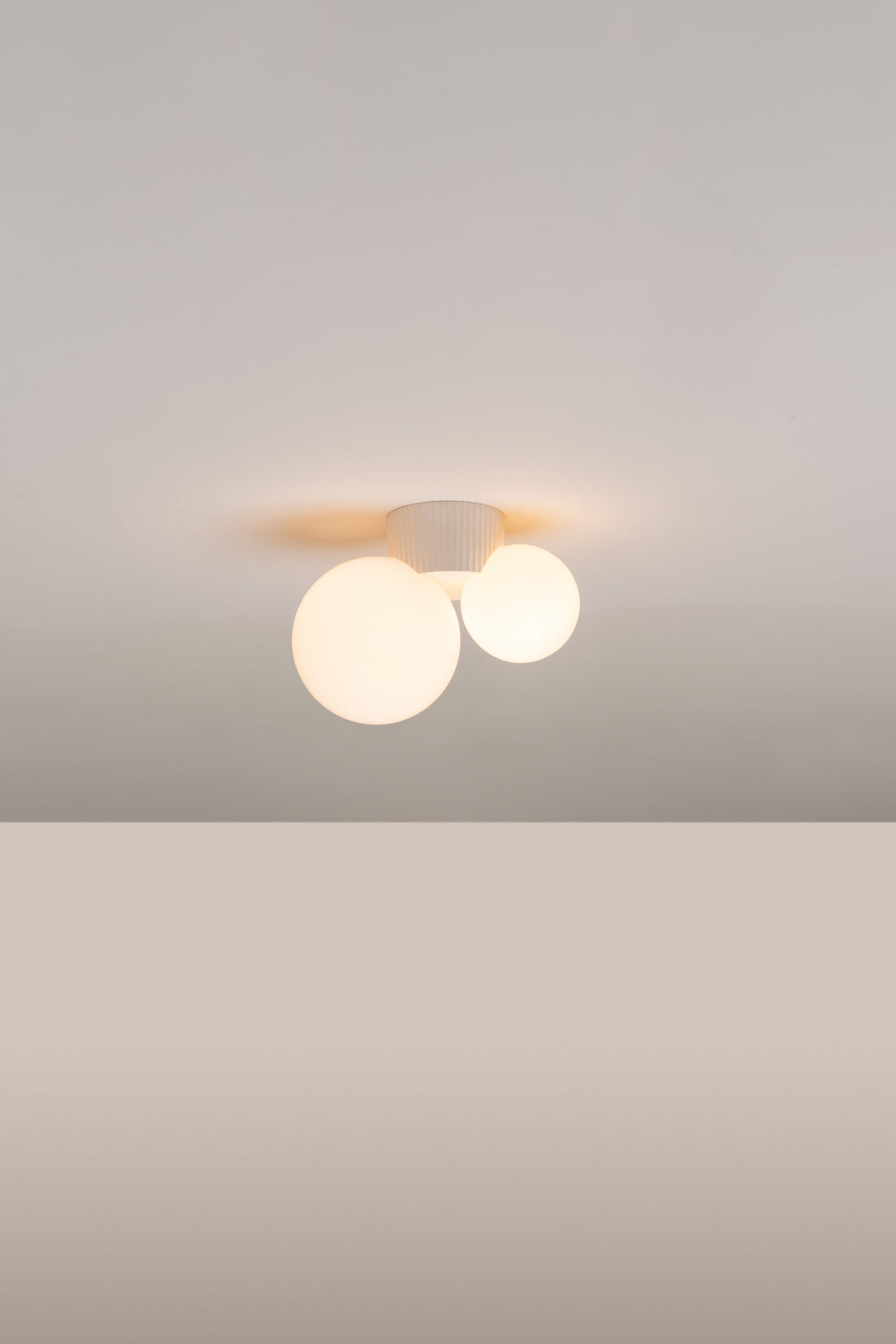 Land wand- en plafondlamp G9x2 minkkleurig