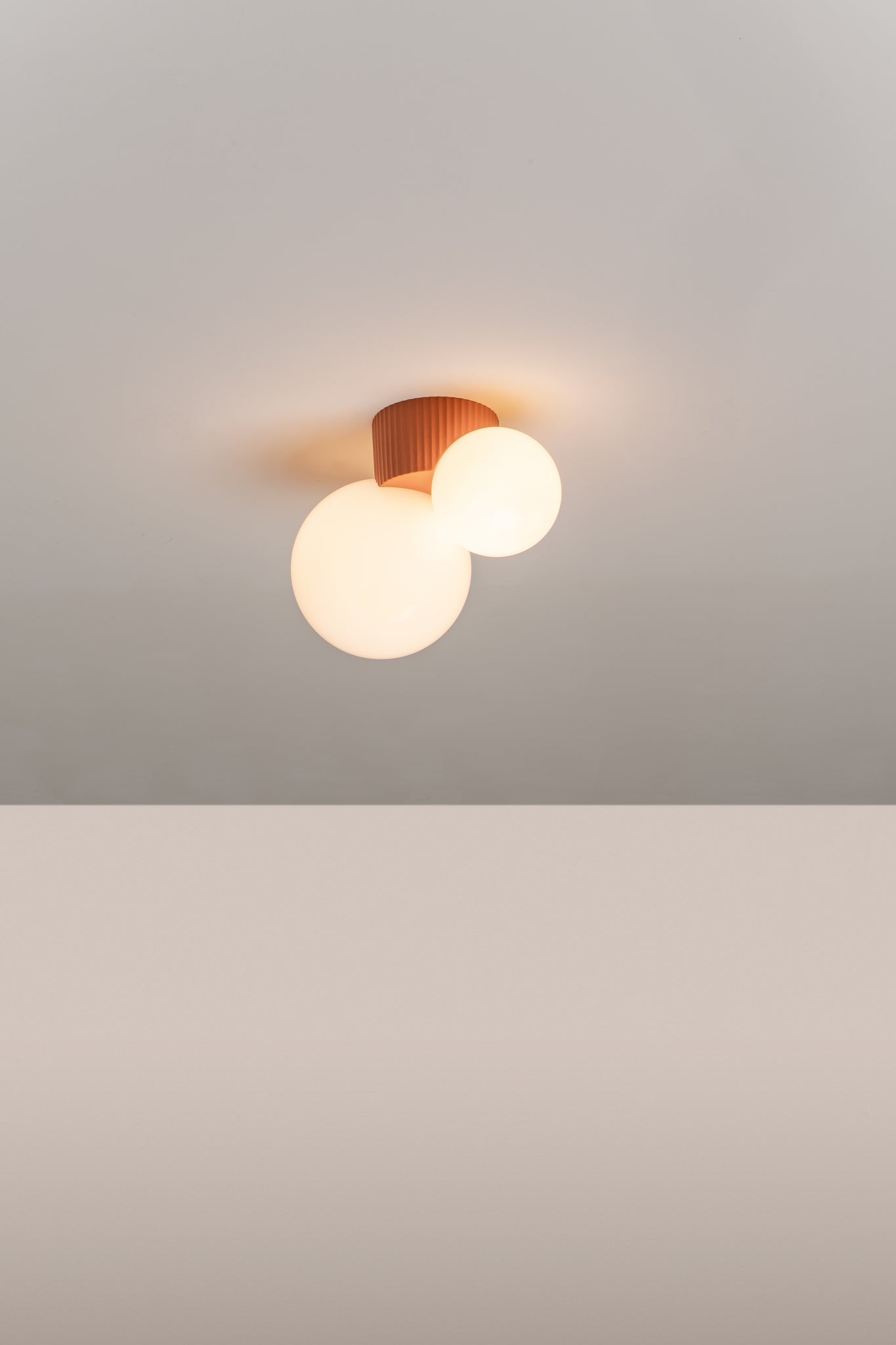 Land plafondlamp L G9x2 terracotta