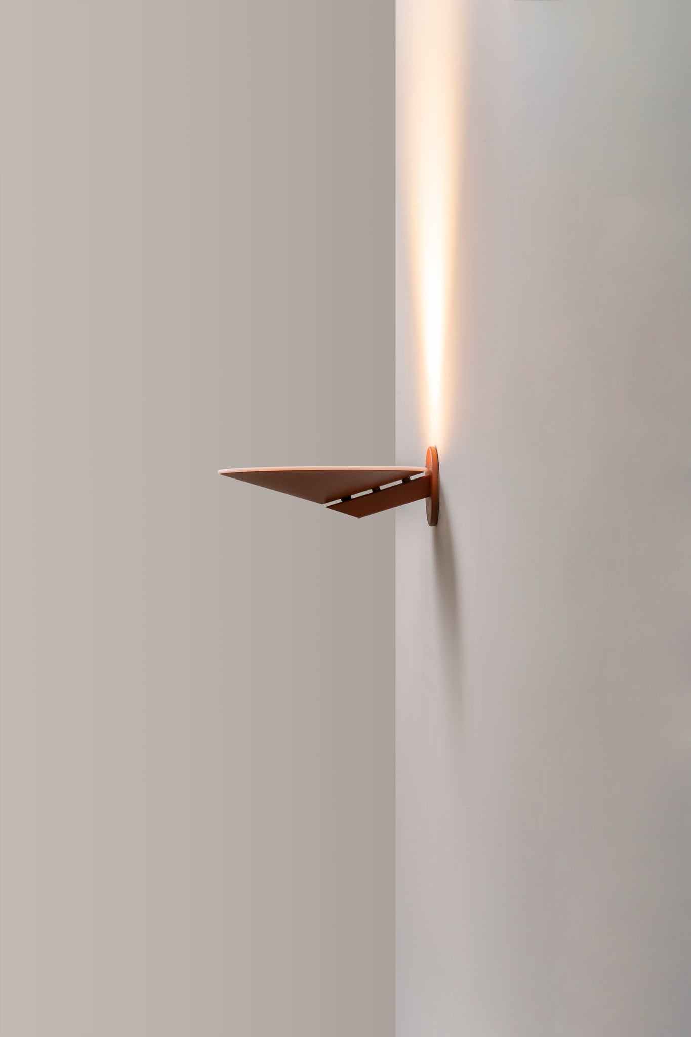 Pla wandlamp LED metallic koper