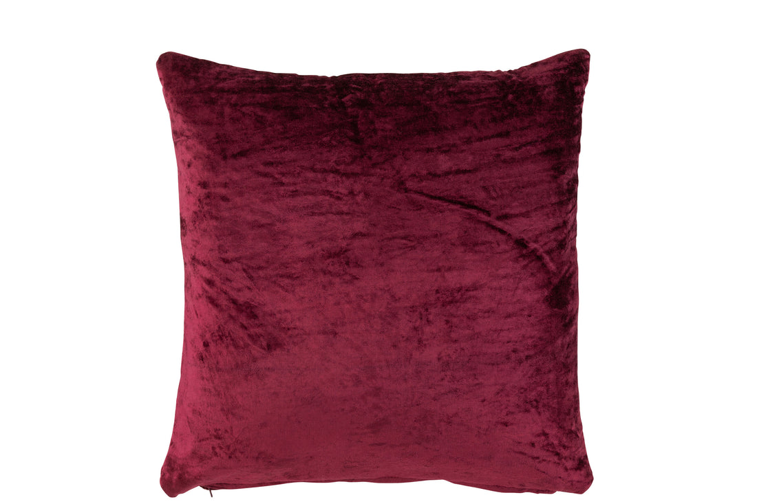 J-Line Kussen Golf Vierkant Viscose Paars