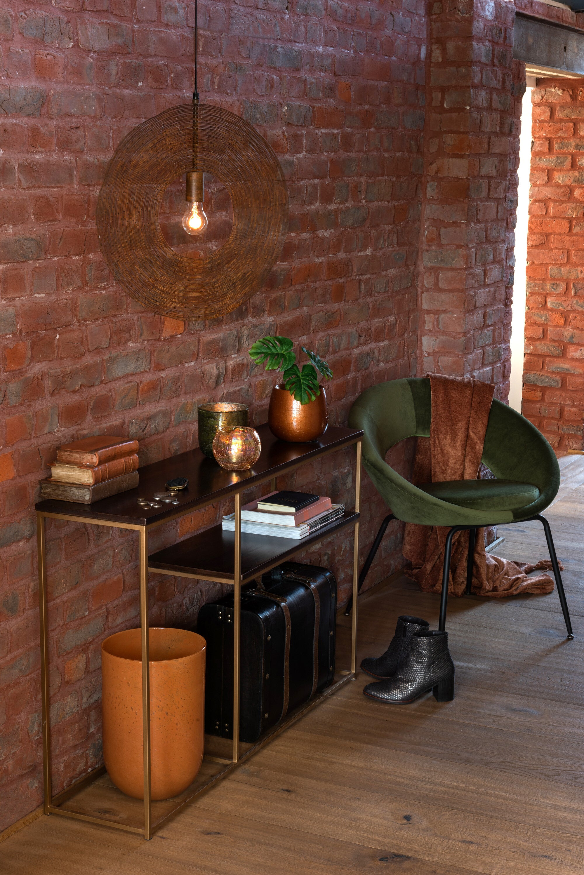 Geruite Kwast Katoen Roest