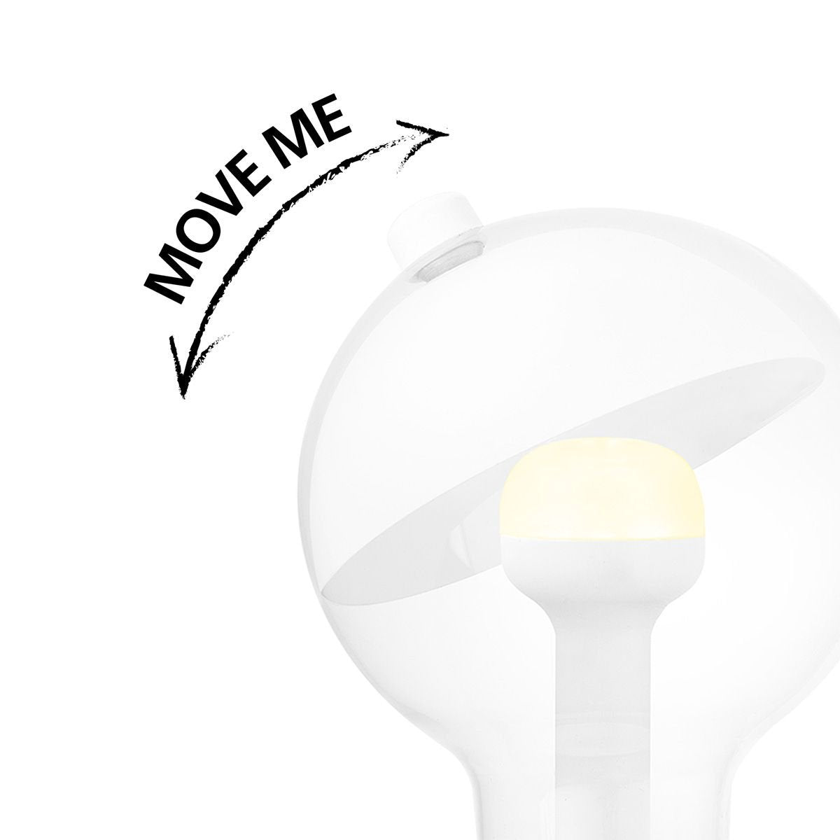 LED lamp Sphere wit G80 E27 3W 220Lm 2700K