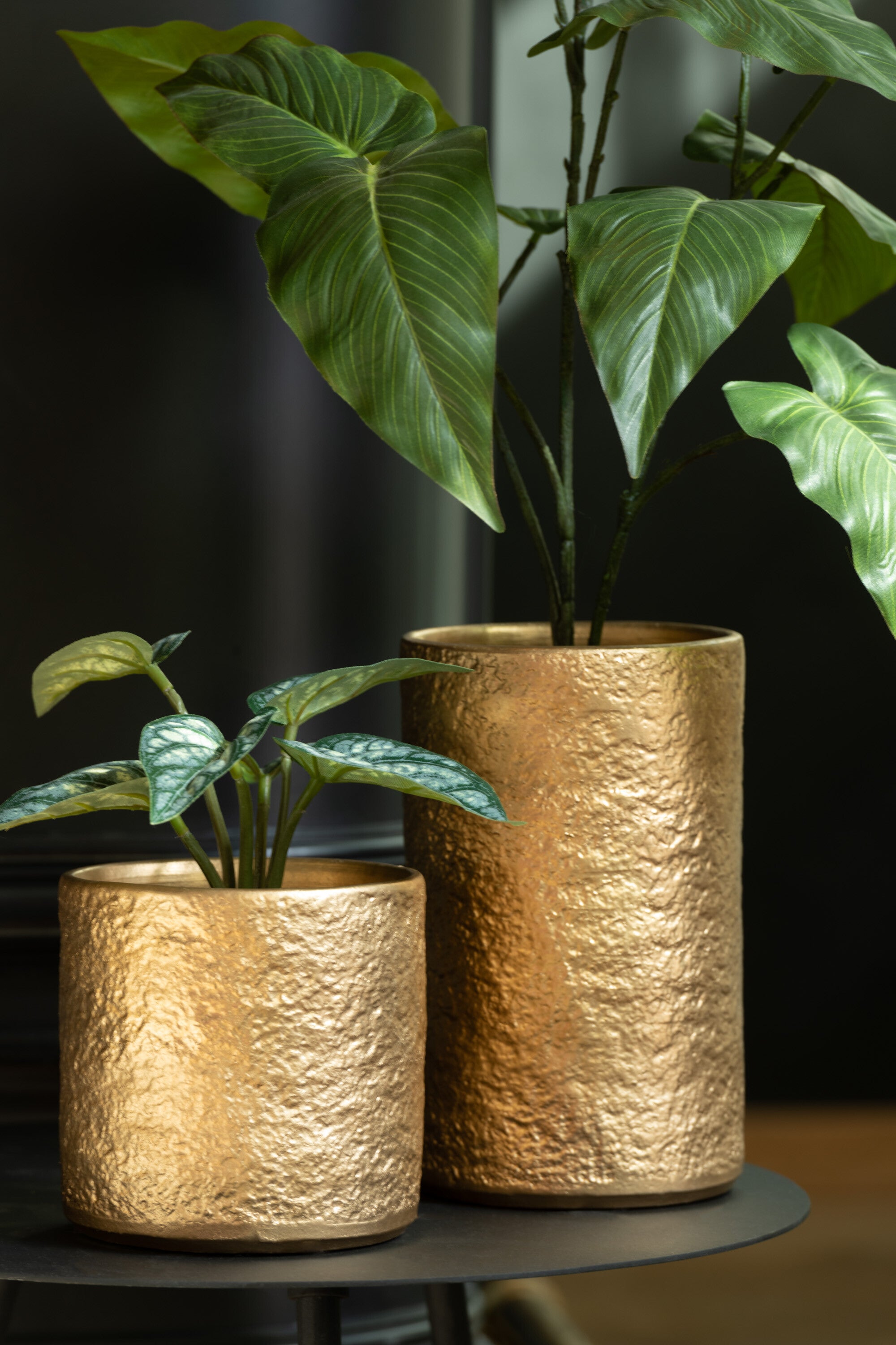 J-Line Marmer onderzetter - steen - grijs - 6x