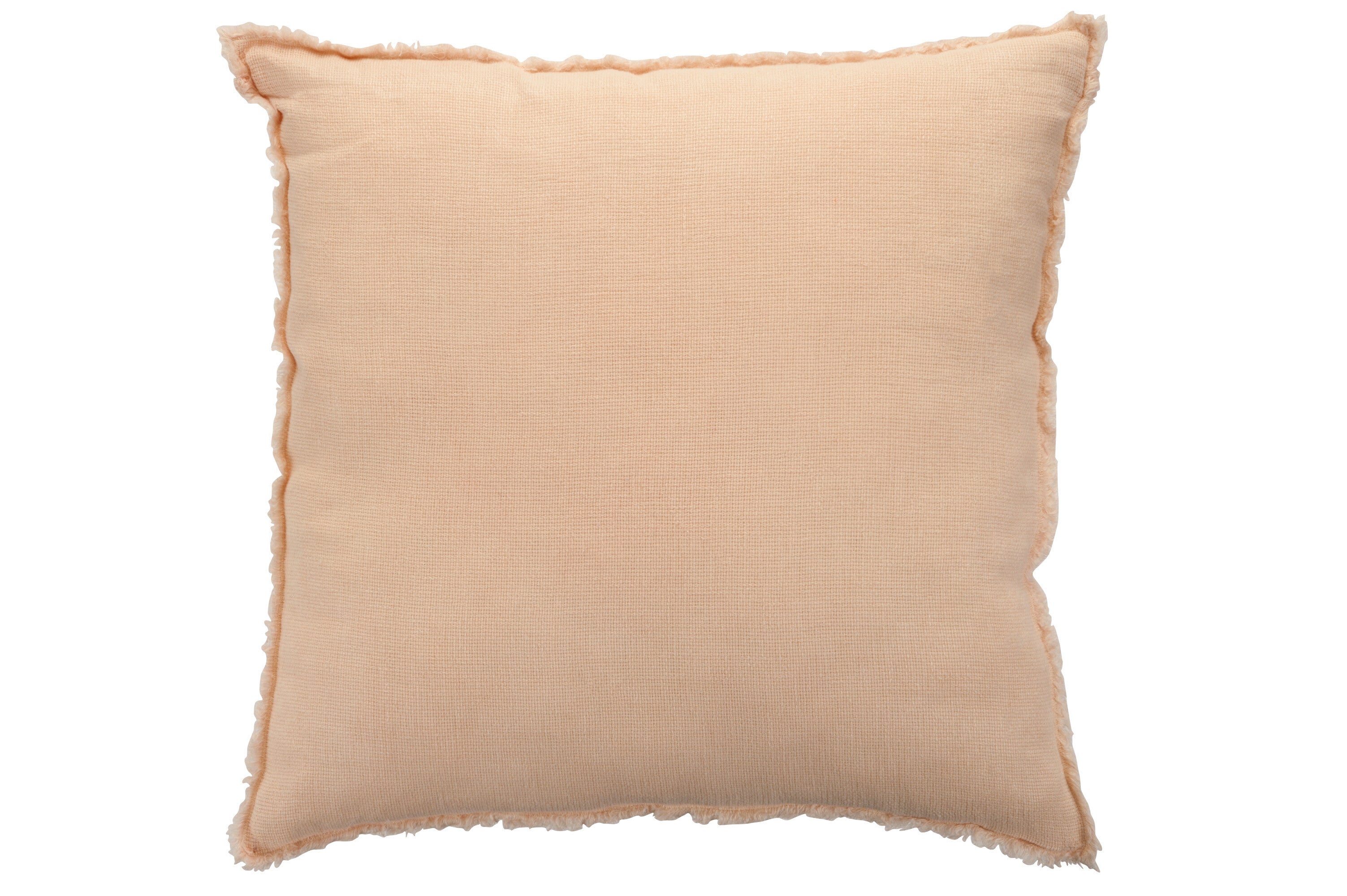 J-Line Kussen Stonewashed Linnen Licht Roze